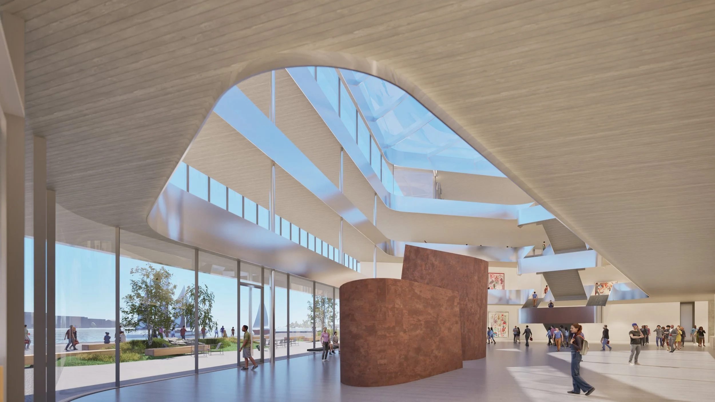 Interior view of Helsinki Museum, designed by William Kaven Architecture