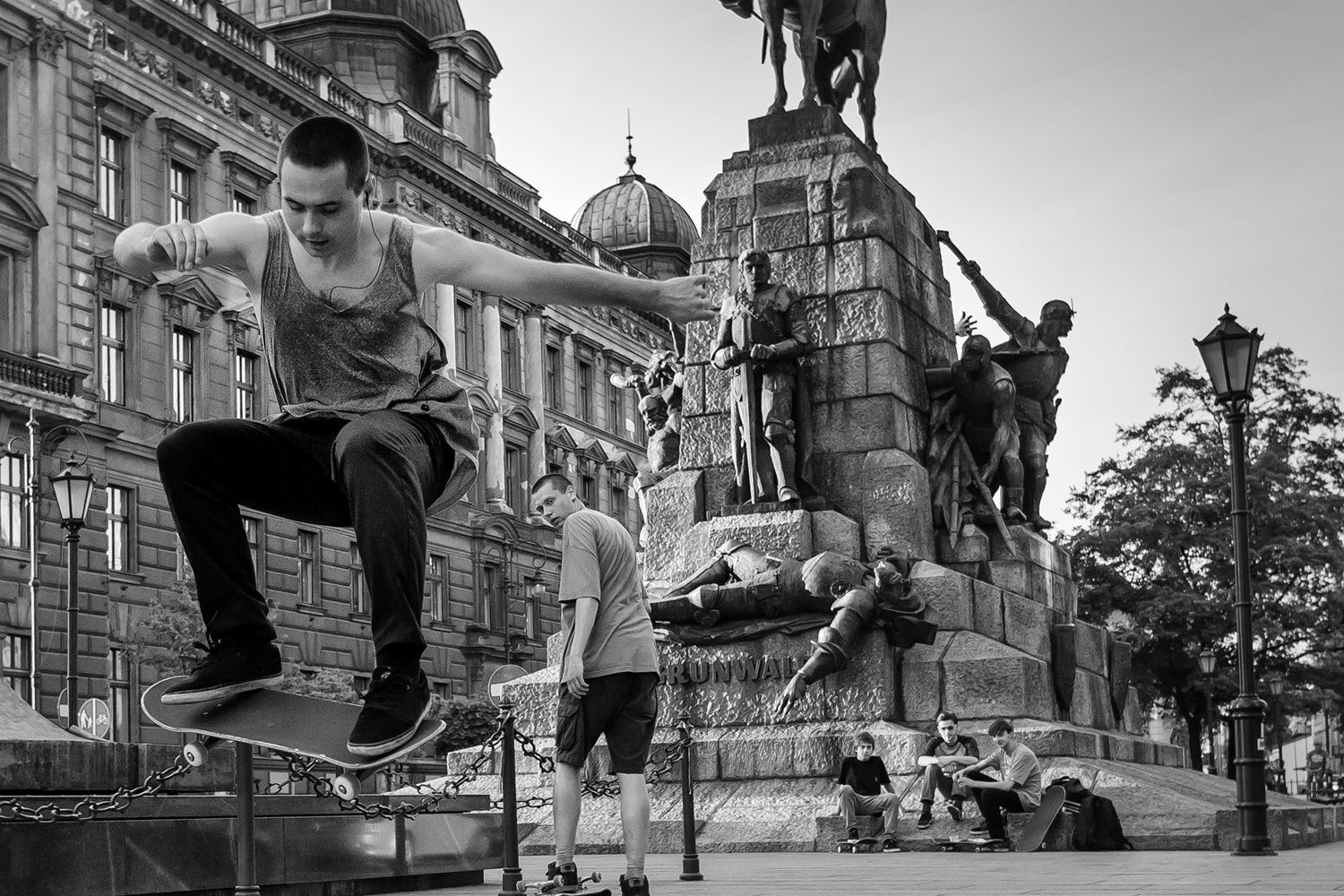 skateboarder resting place