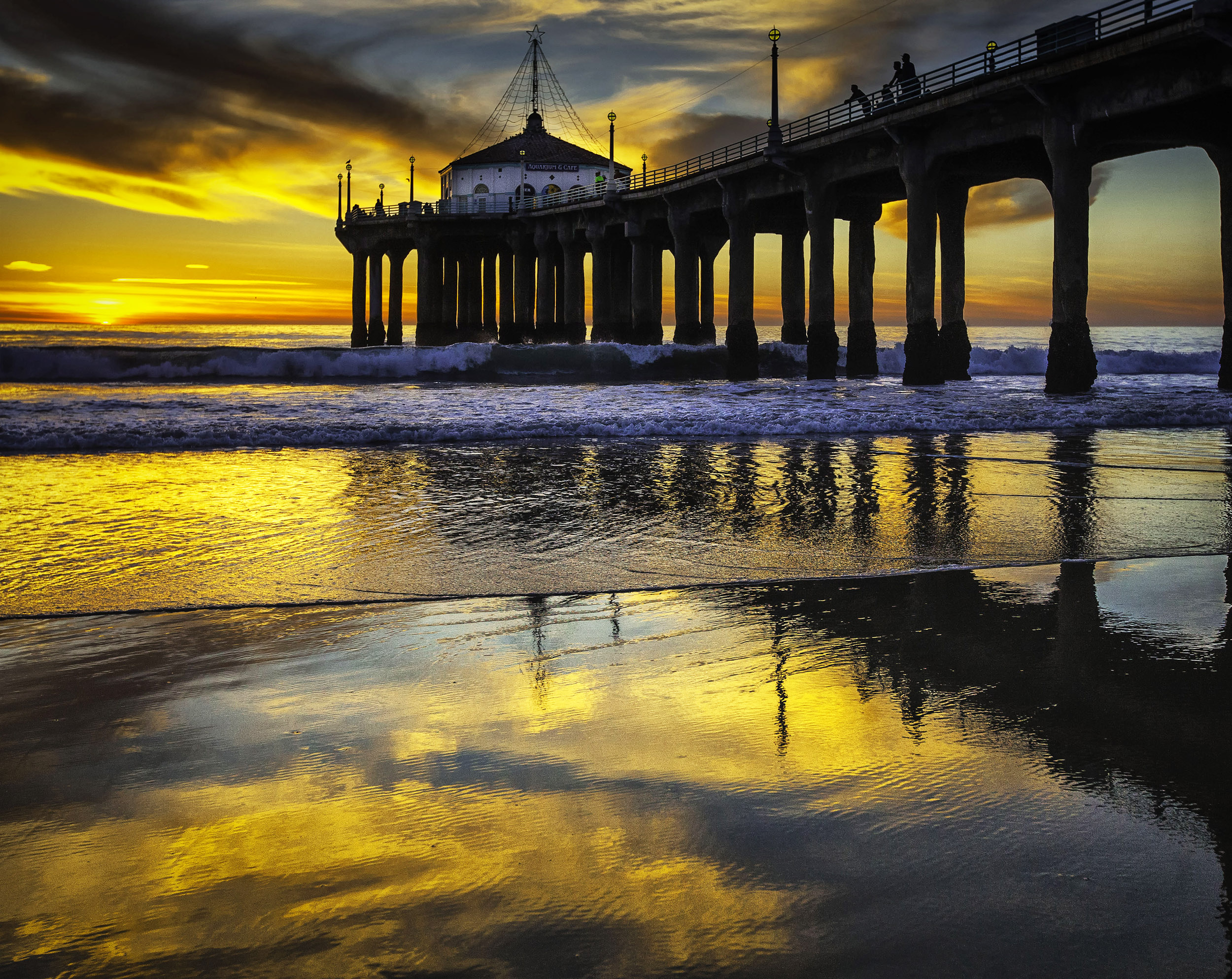 pier sumset