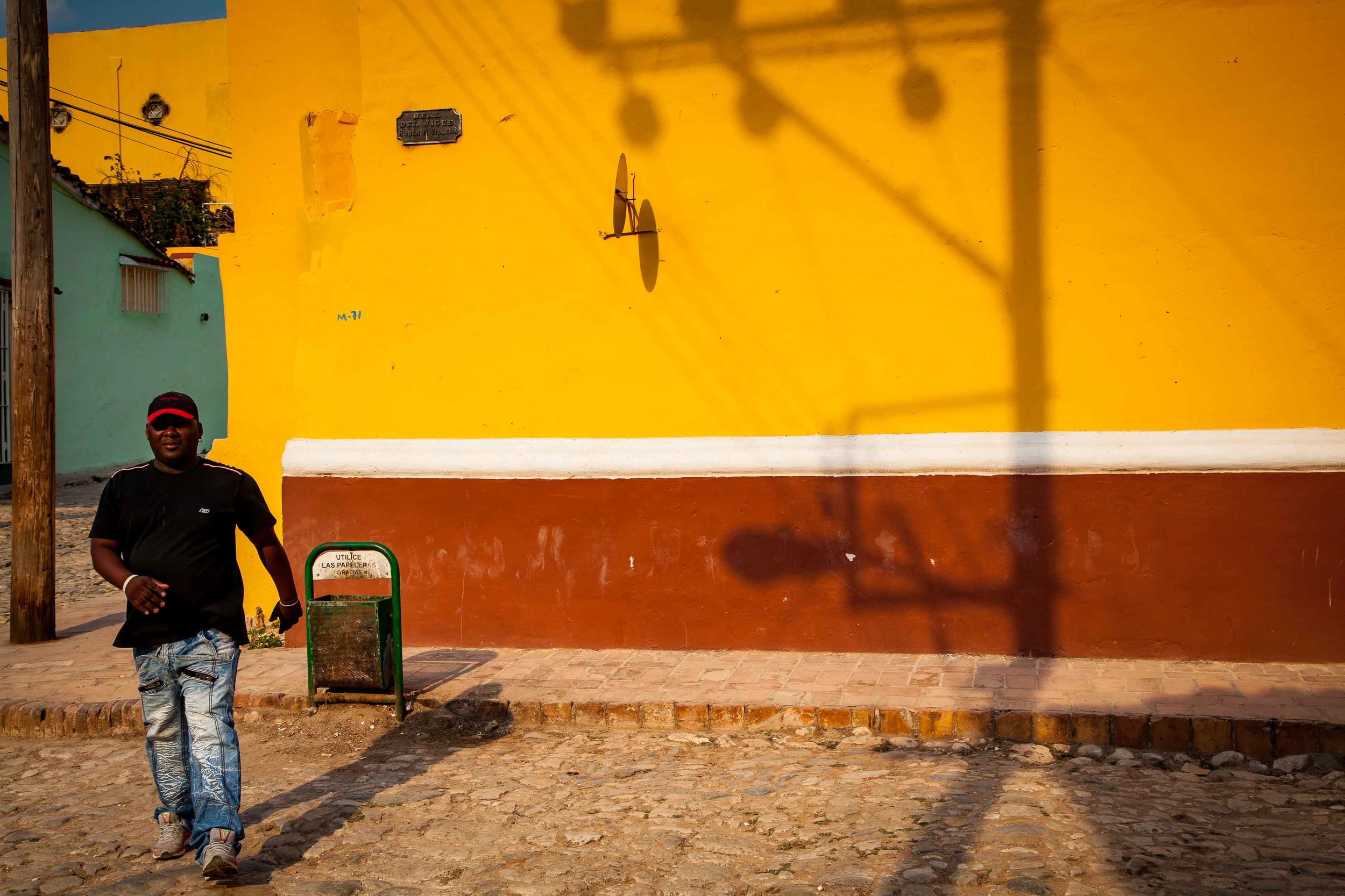 man in street