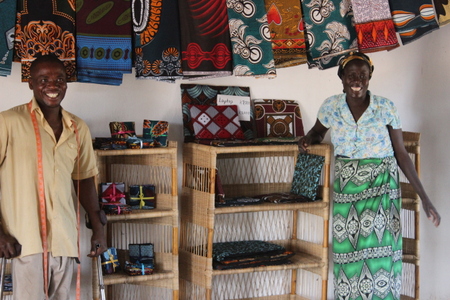 Mr. James and Mayi Lumbe, both textile center employees, both lost their homes to the floods.