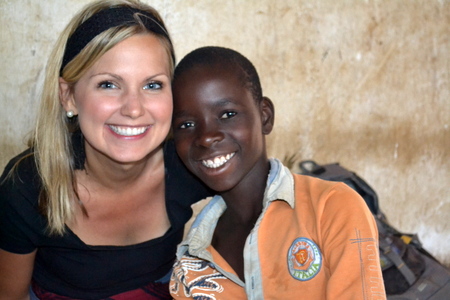 Team member, Liz Ells and Gloria. We are so thankful God protected Gloria as she was washed by floodwaters but unharmed. 