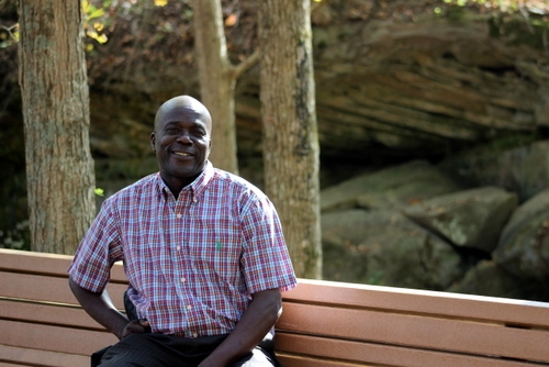 Pastor Phiri while he was here in the US for medical care, visiting Mammoth Cave.