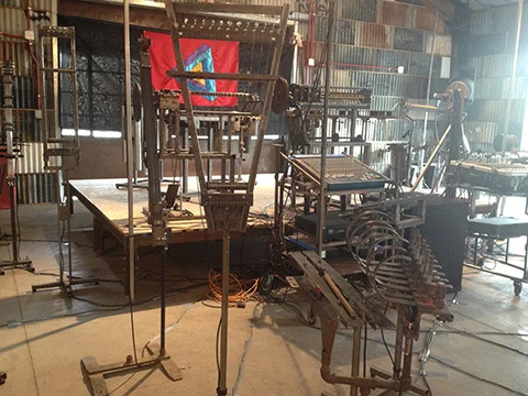 orchestra made entirely of metal repurposed