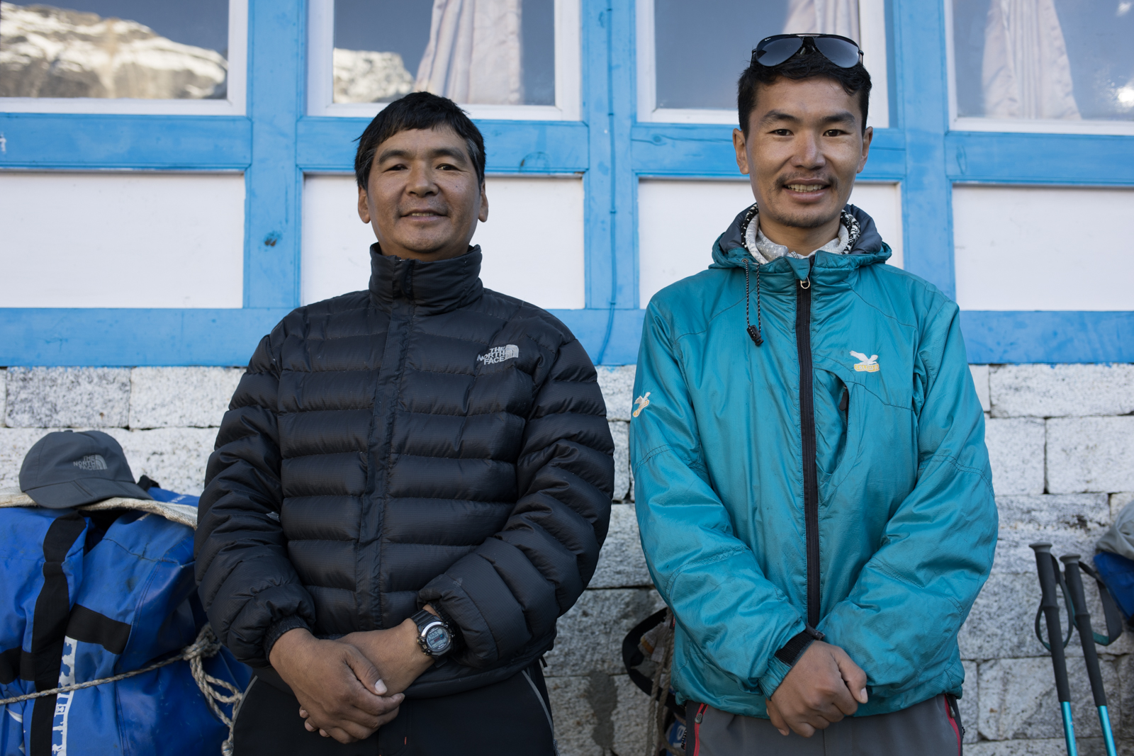 Our guide Lakpa Sherpa and his son Wanda Sherpa. 
