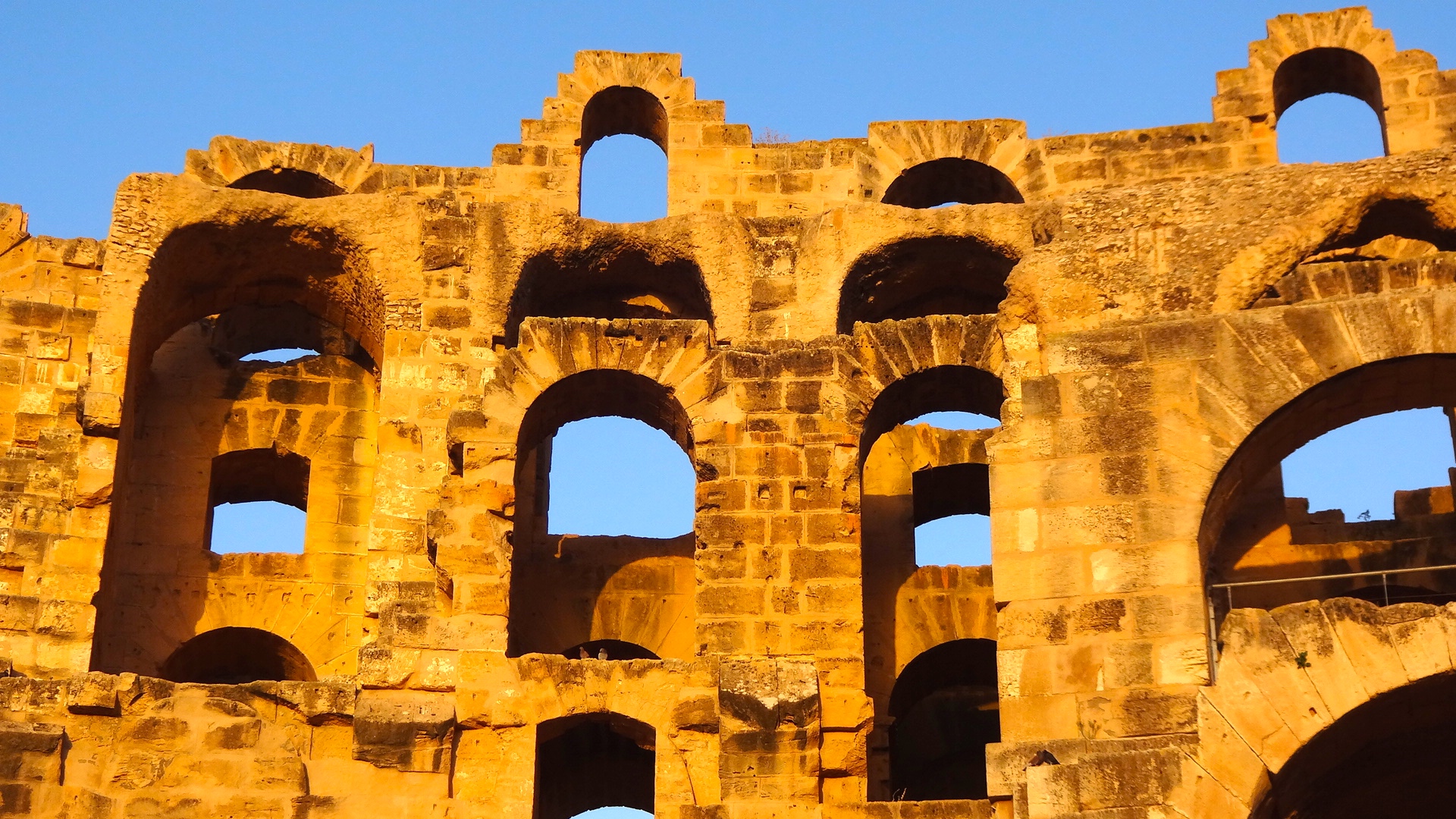Sunset over El Djem