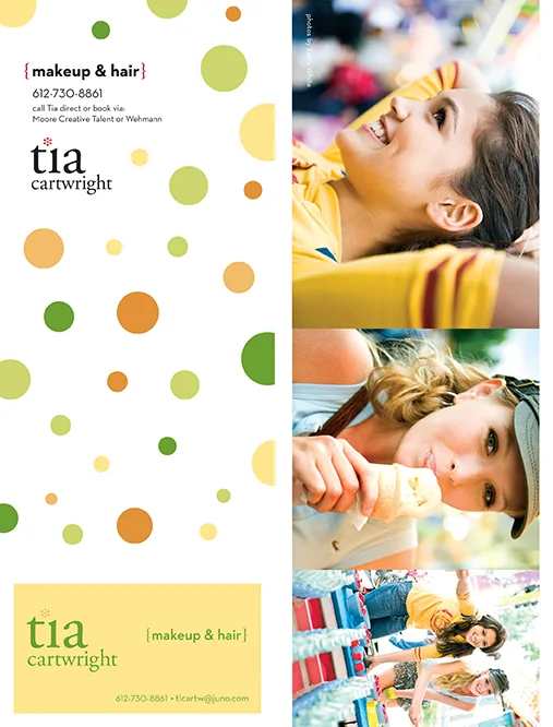 Tia Cartwright Self-Mailer with Integrated Business Card