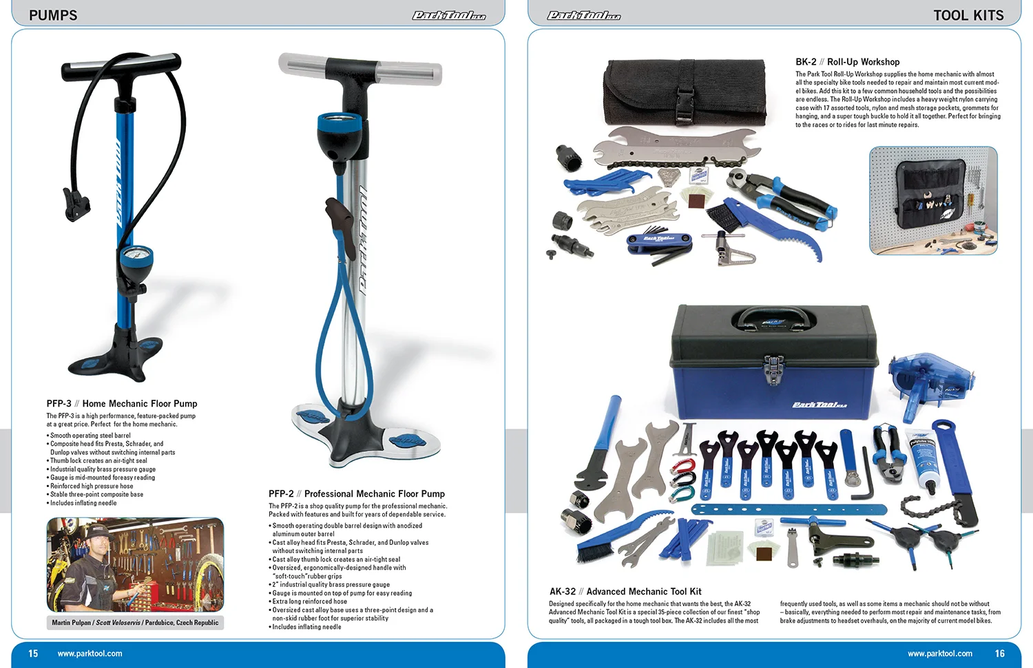 Park Tool Catalog Spread