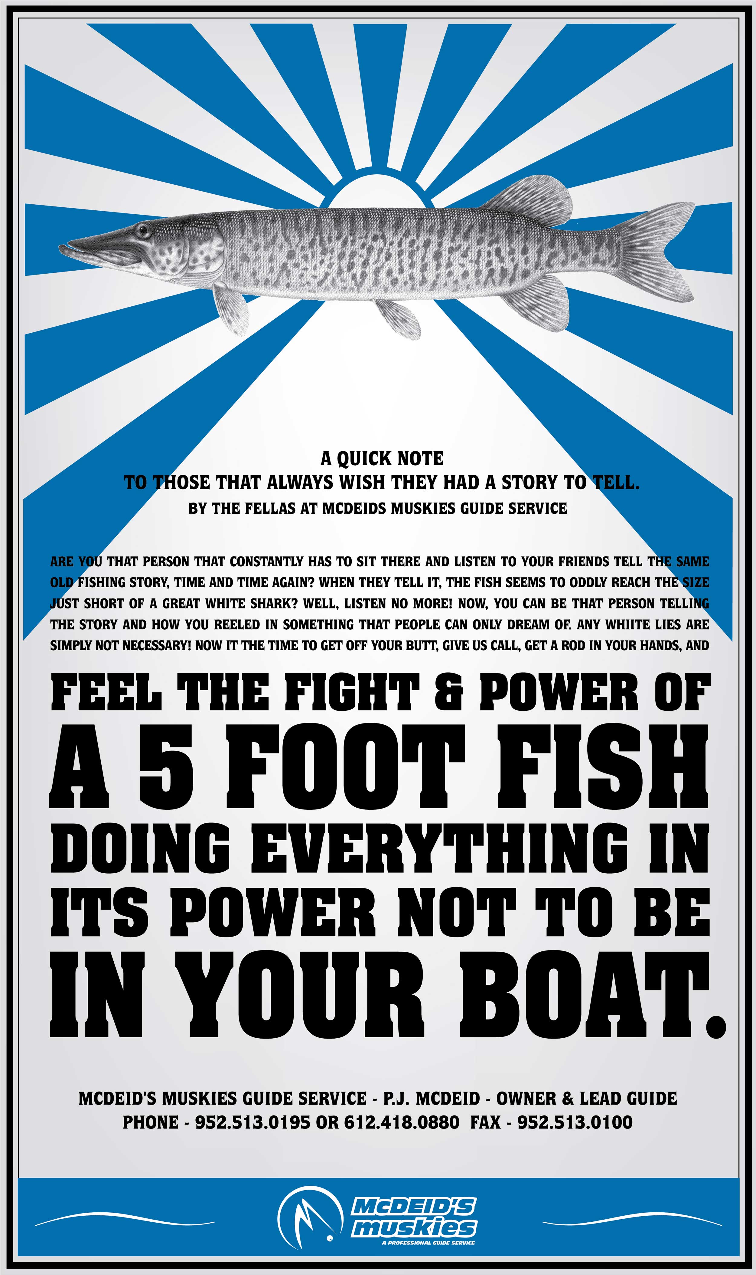 McDeids Muskies Poster