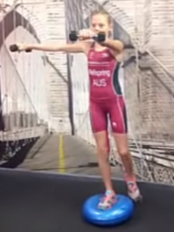 Stability Disc - Dumbell Raises