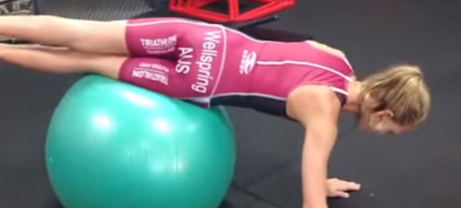 Stability Ball - Swim Rotation