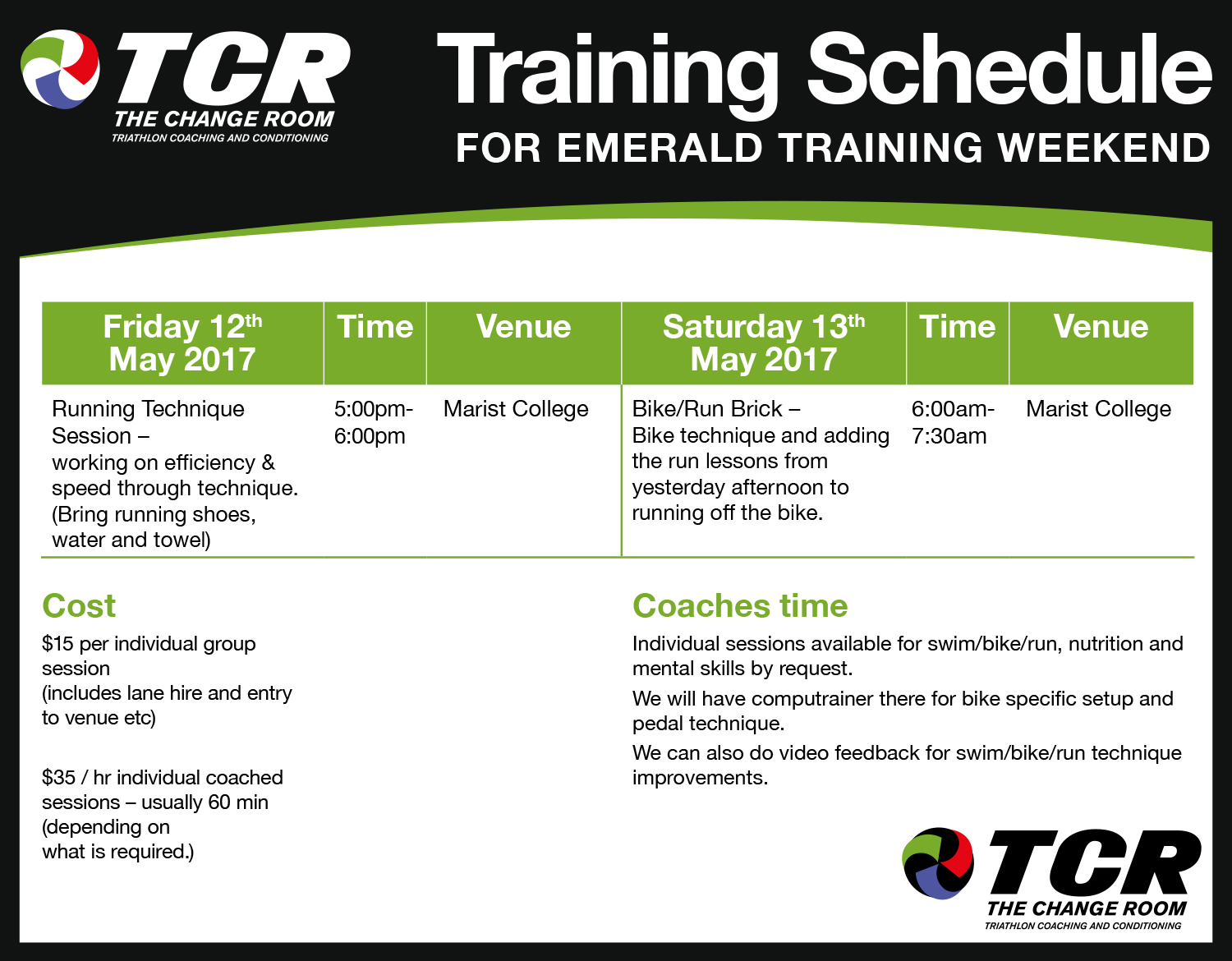 Download PDF for Emerald Training Session here