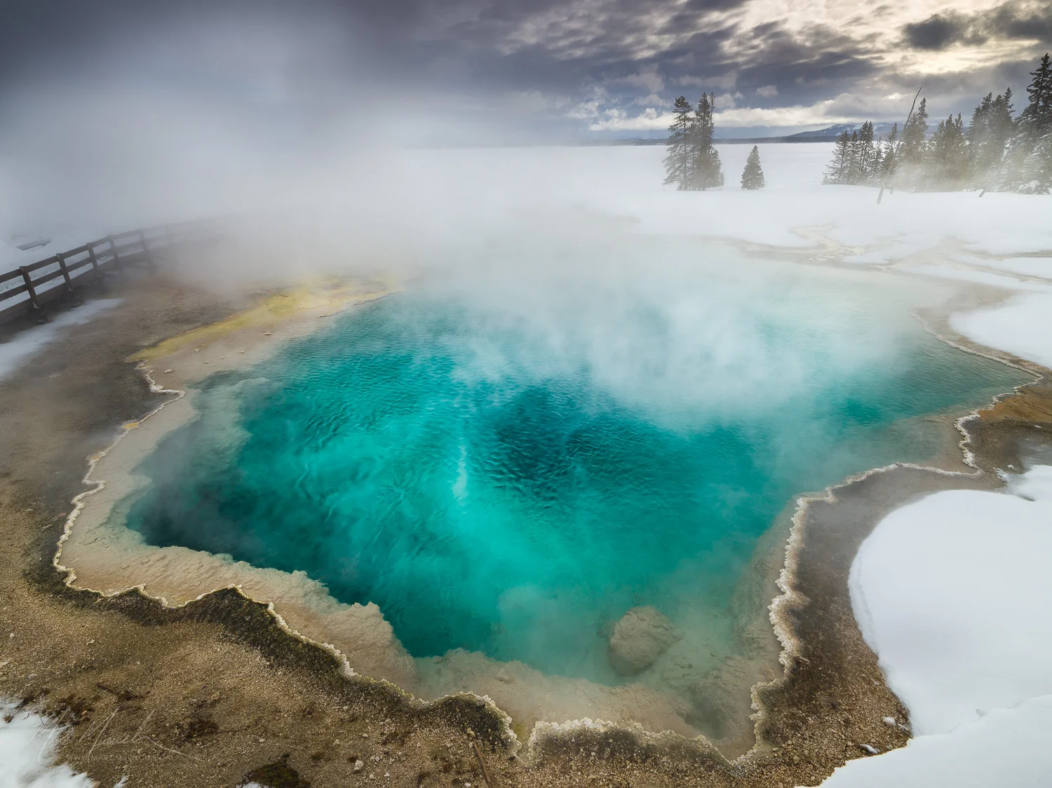 Black Pond, West Thumb Geyeser Basin, Yellowstone National Park, Wyoming