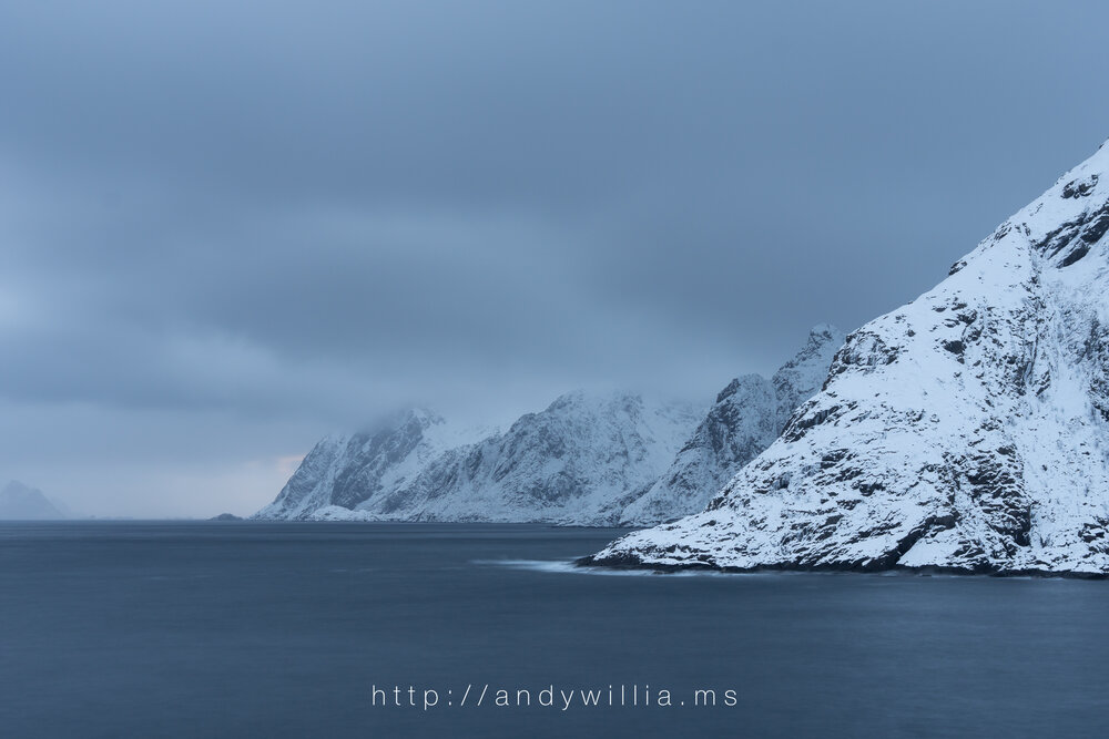 Coastal view from the village of Å, Lofoten Islands, Norway.