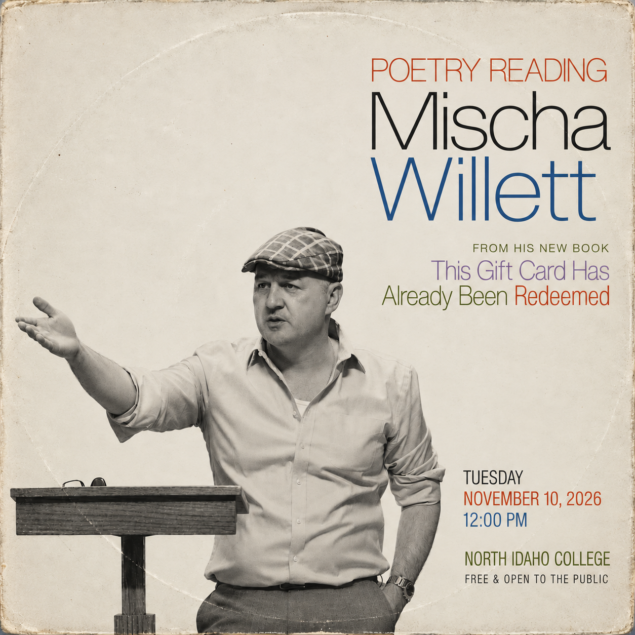 Poetry Reading in Coeur d’Alene
