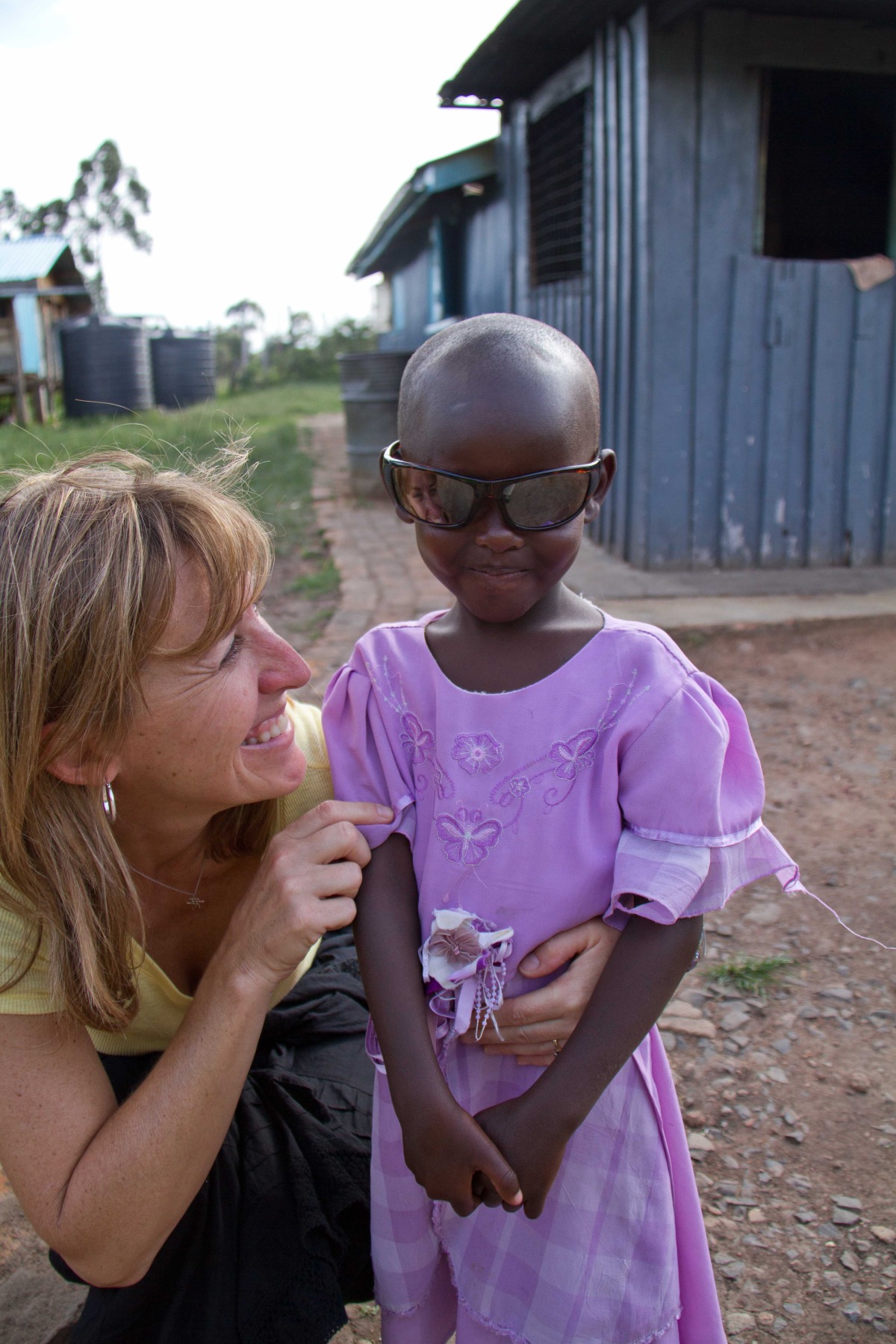 Sue Forwith with Kenyan girl