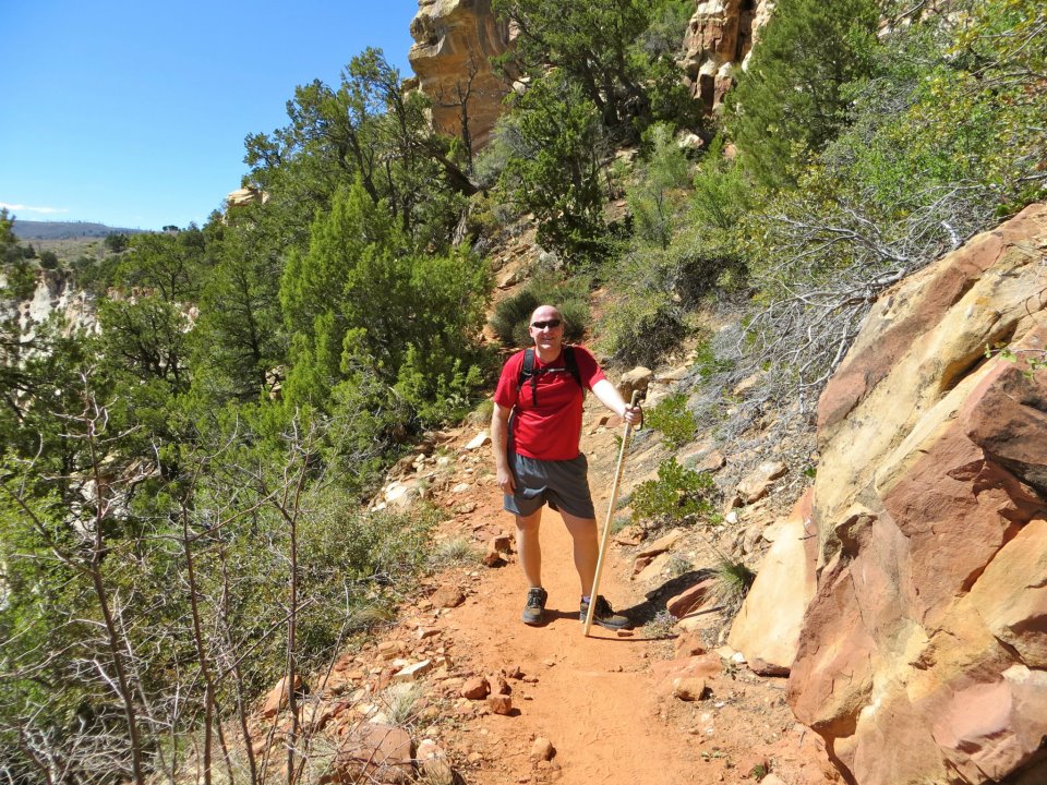  Dan on the trail. 