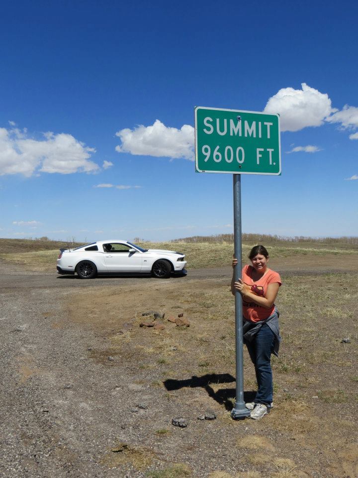 Standing at the Dixie Forest Summit.
