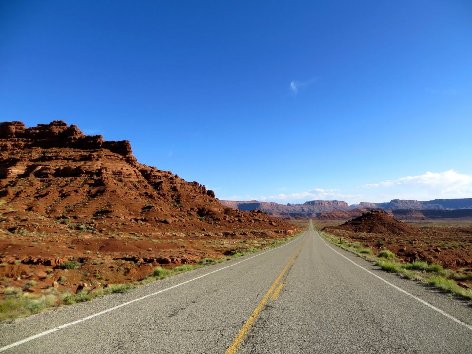 The road beyond Hite.
