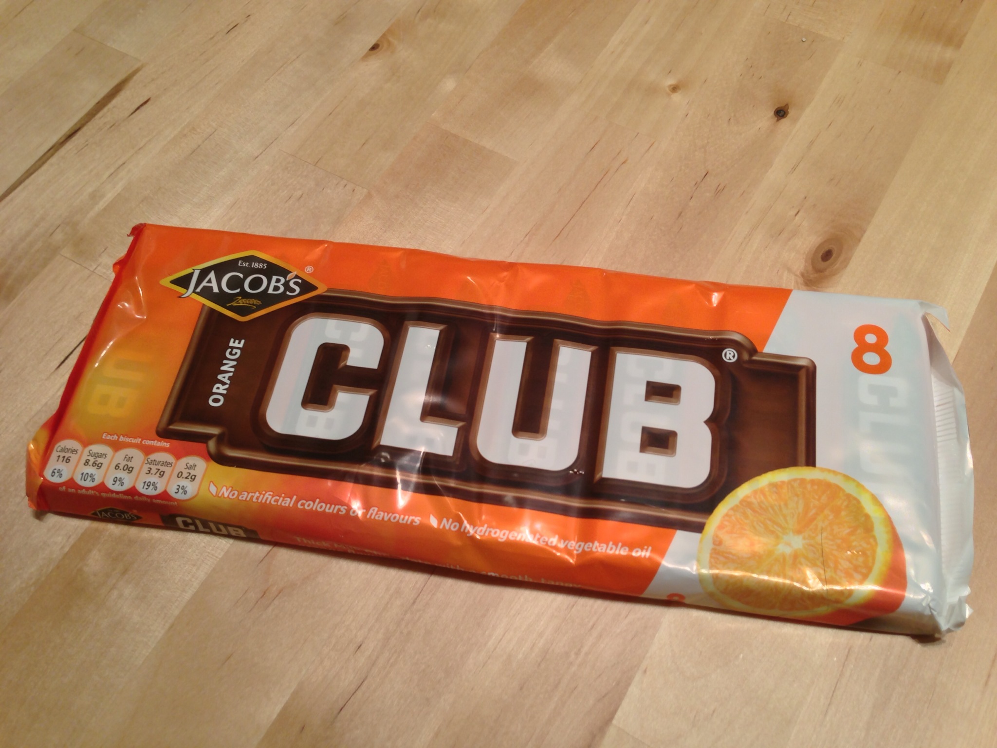 Orange Club Biscuits