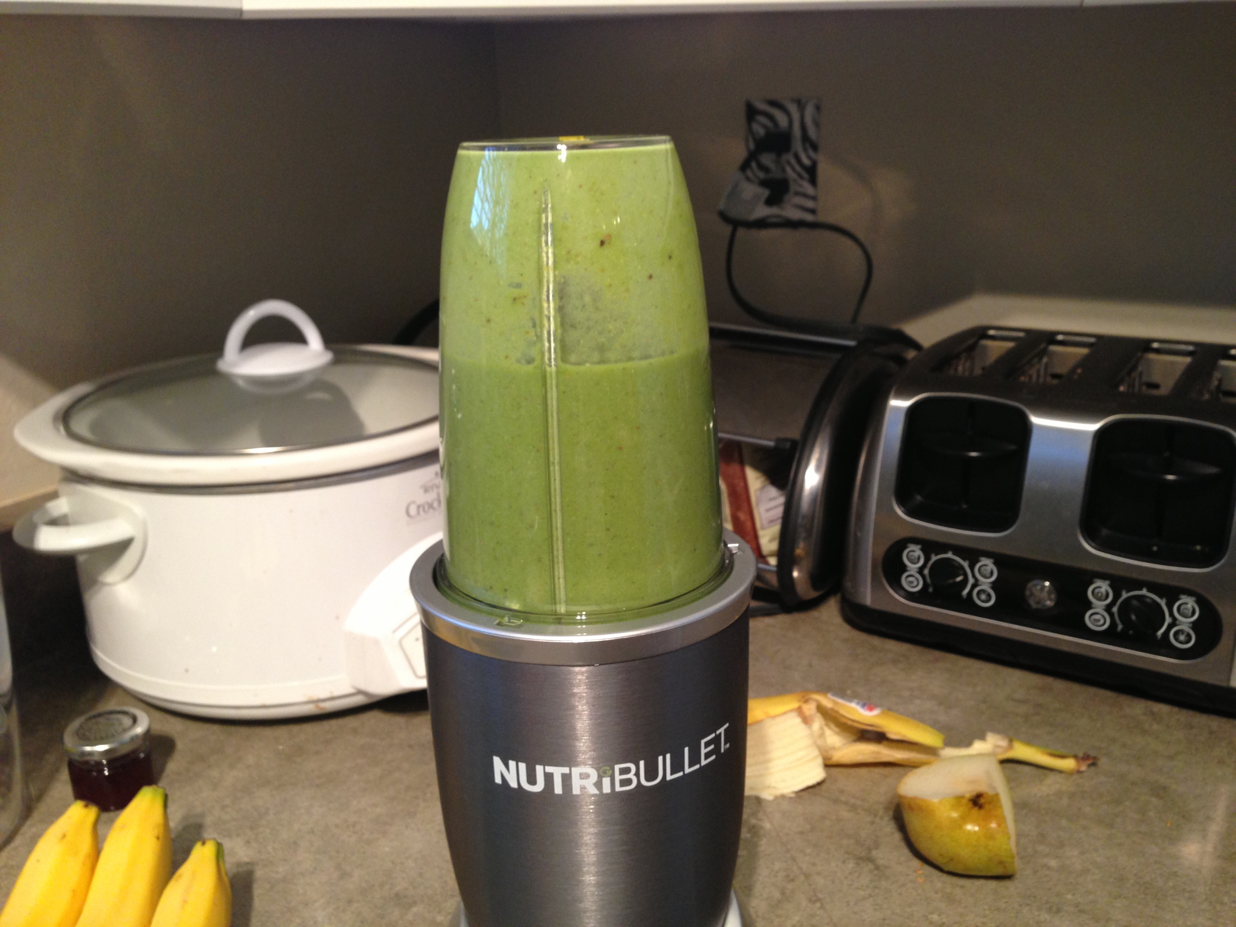  The Nutribullet in action. 