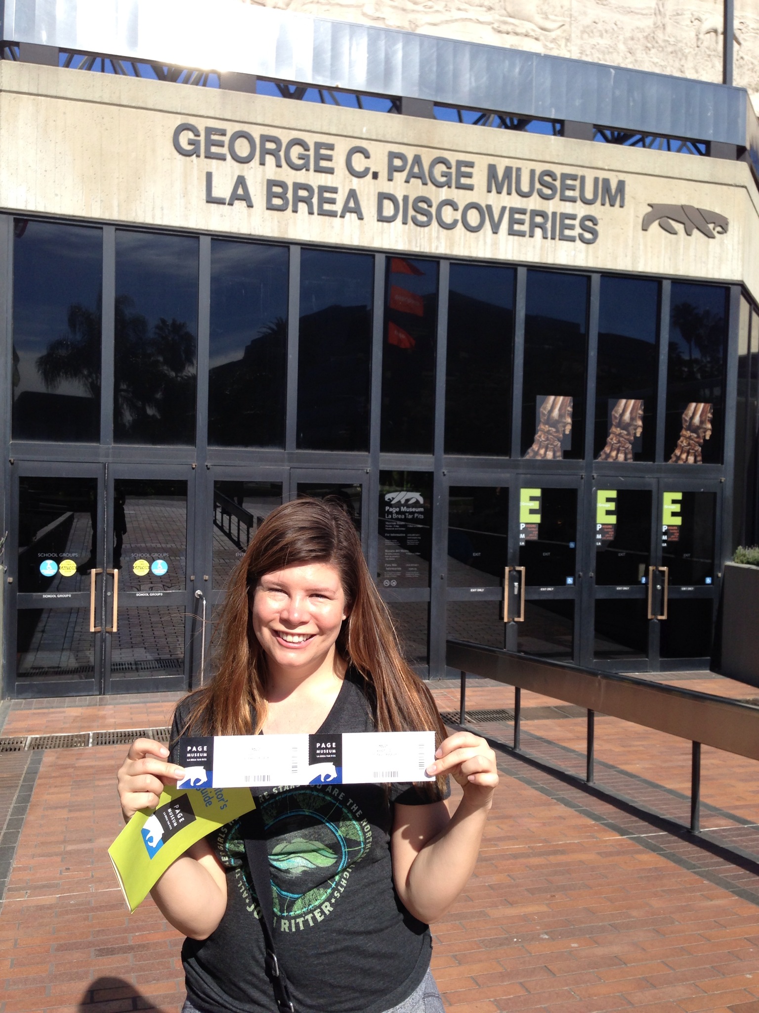  All Ready to explore the George C. Page Museum. 