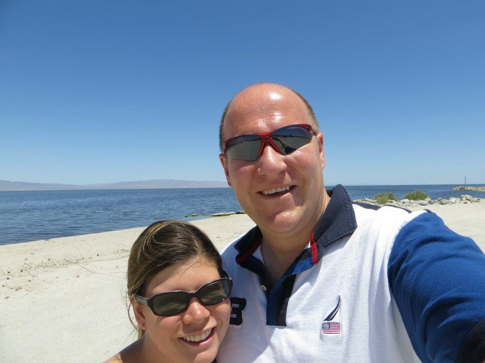  Dan and I at The Salton Sea. 