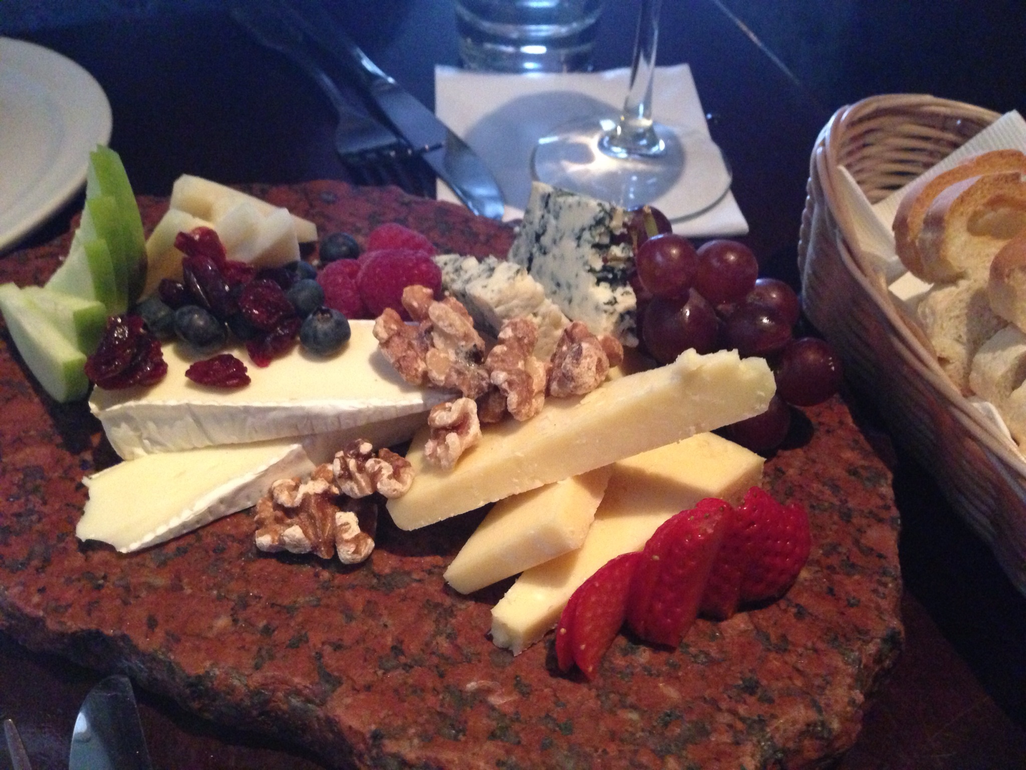  First course- Cheese Plate. 