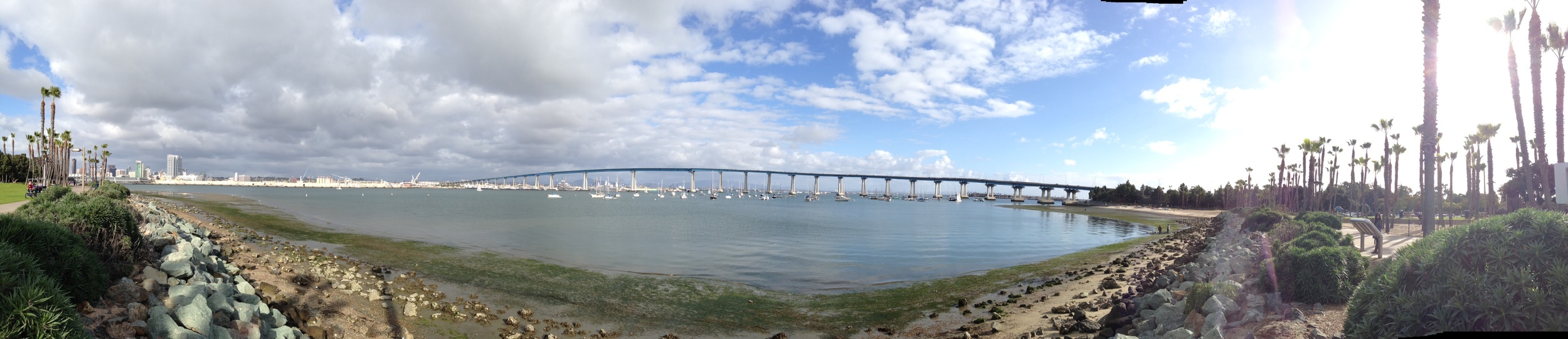  Panorama taken from the park- this is the bridge that we crossed. 