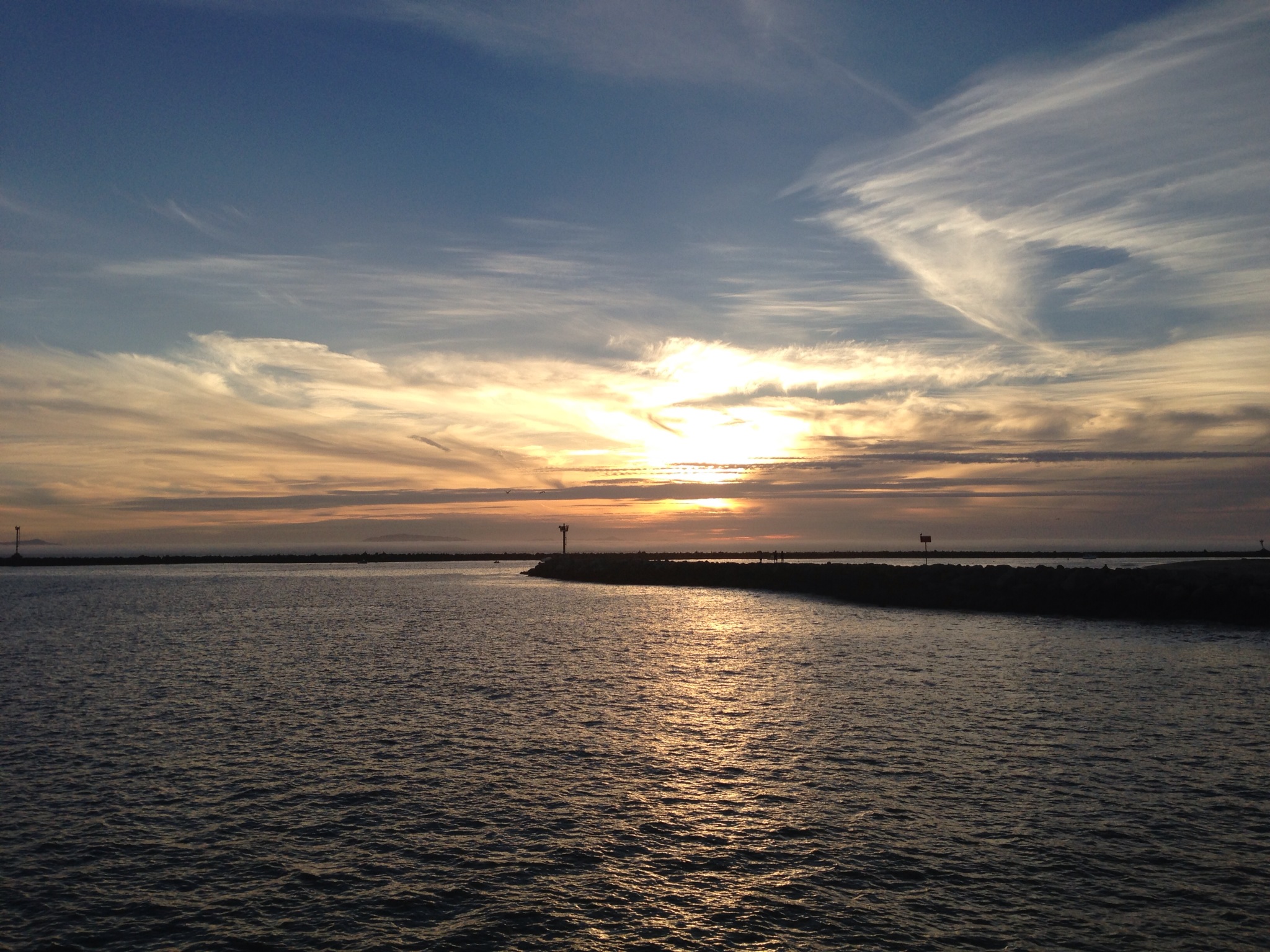  ​The ocean at sunset 