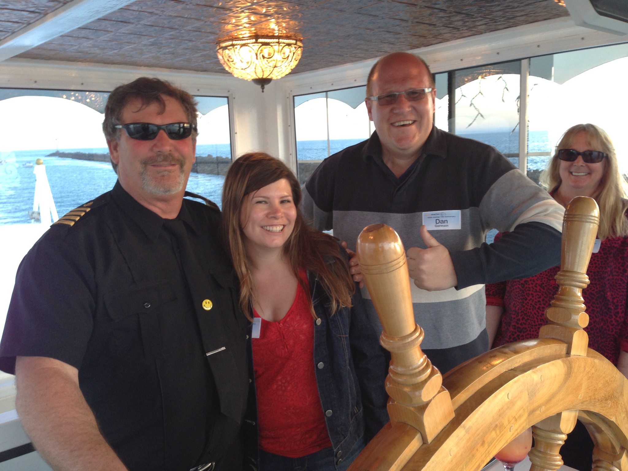  ​Patti, Dan and I with the captain 