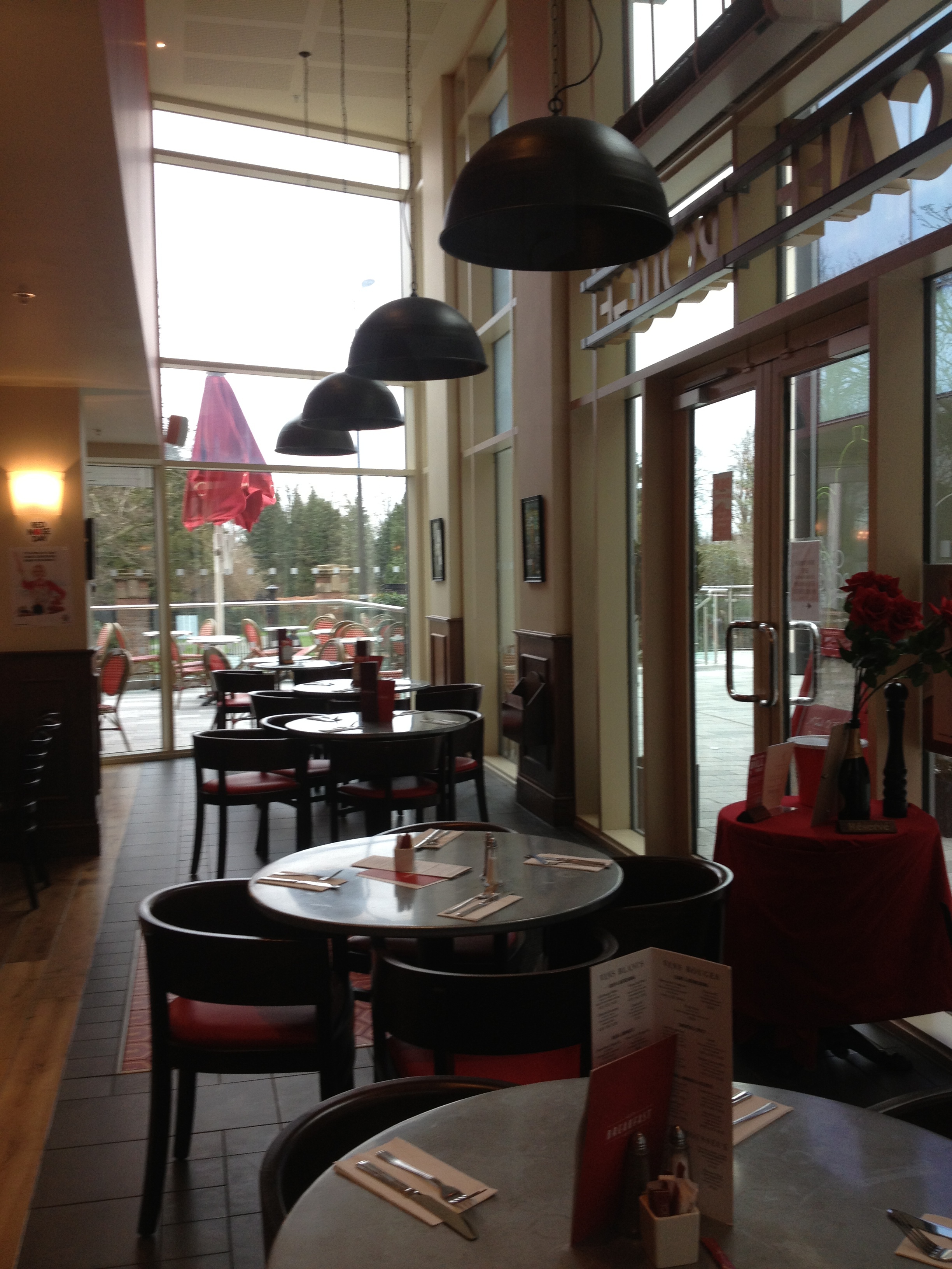  ​The interior of Cafe Rouge. 