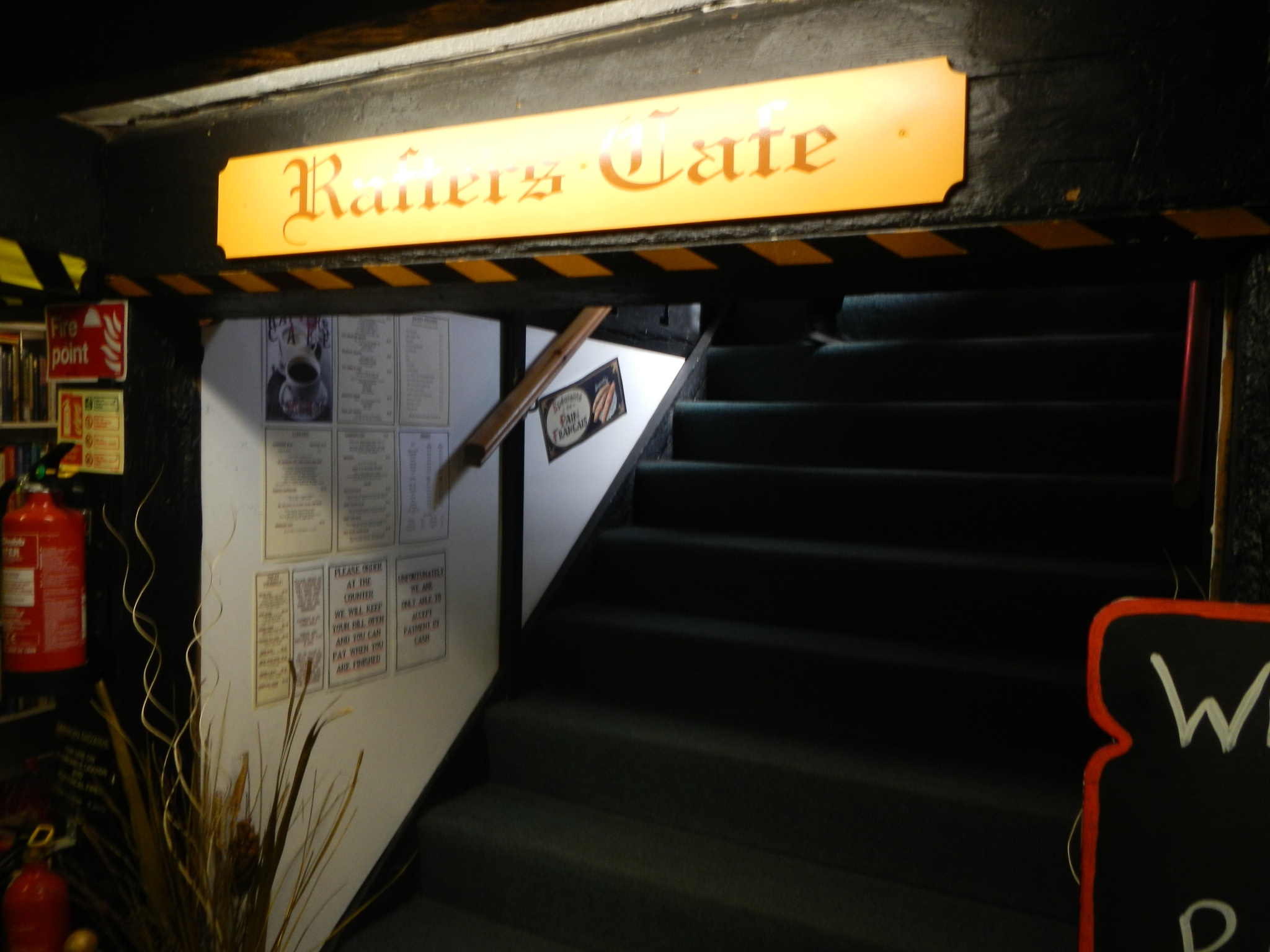  ​The second set of stairs leading to the cafe 