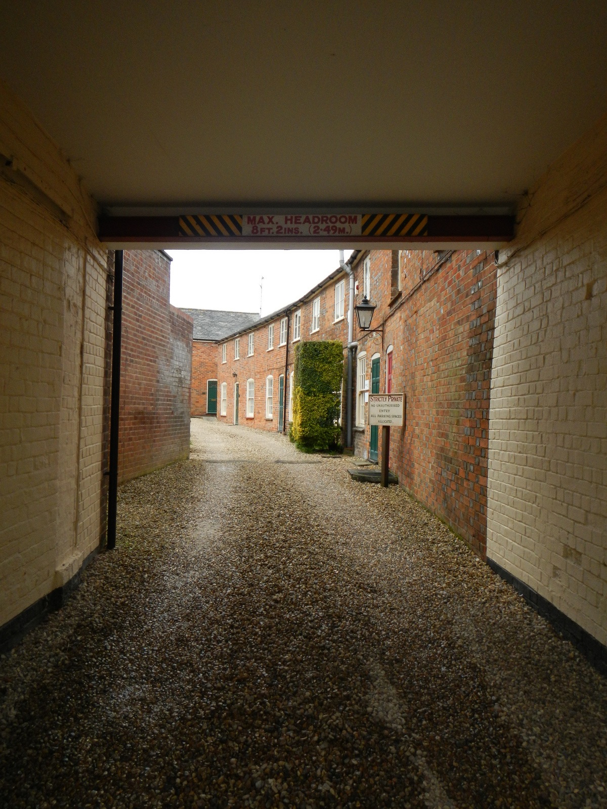  ​Alley to residential section. 