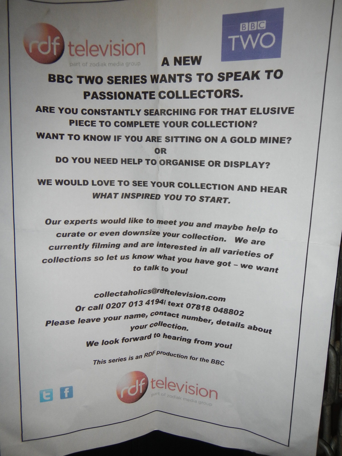  ​Sign for a British reality show. If this was on an American channel, it would totally be a TLC show. 