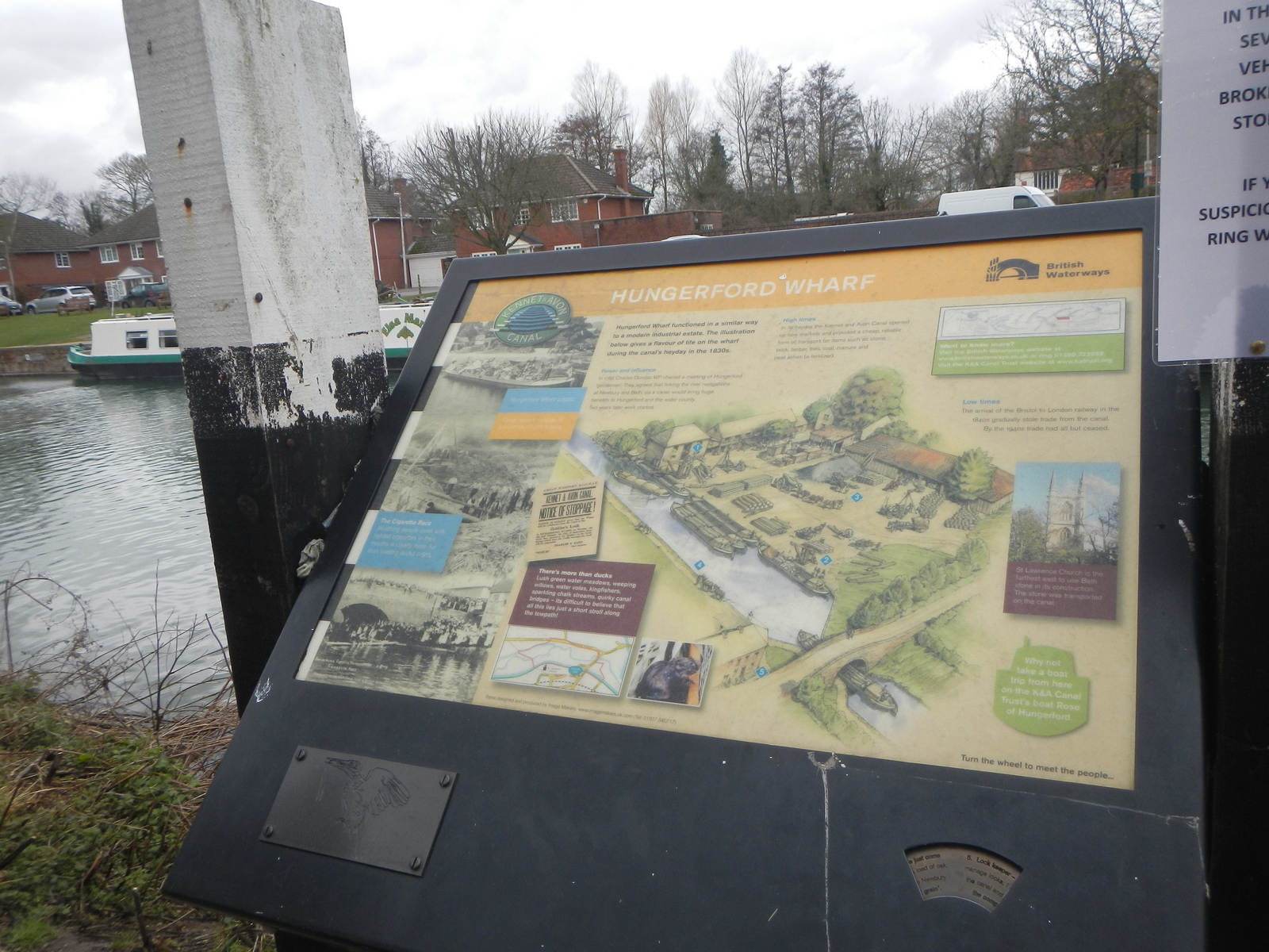  The Hungerford canal.​ 