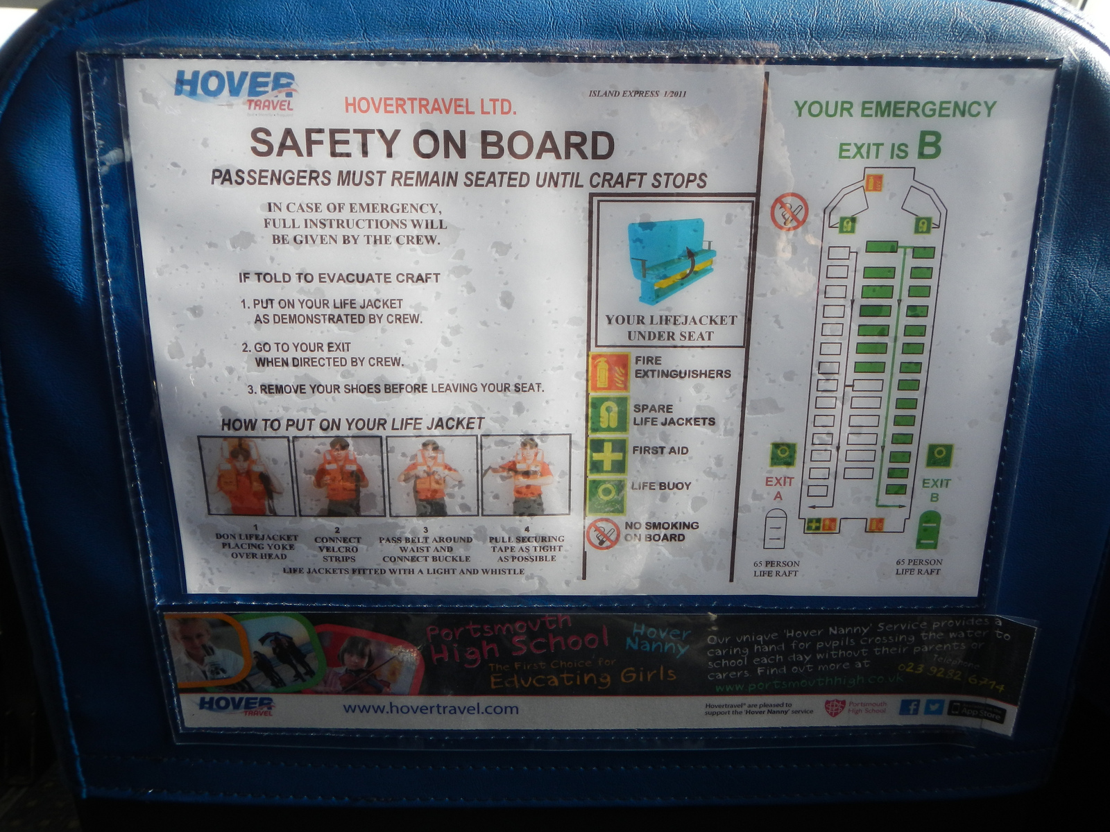  ​Safety aboard the Hovercraft. 