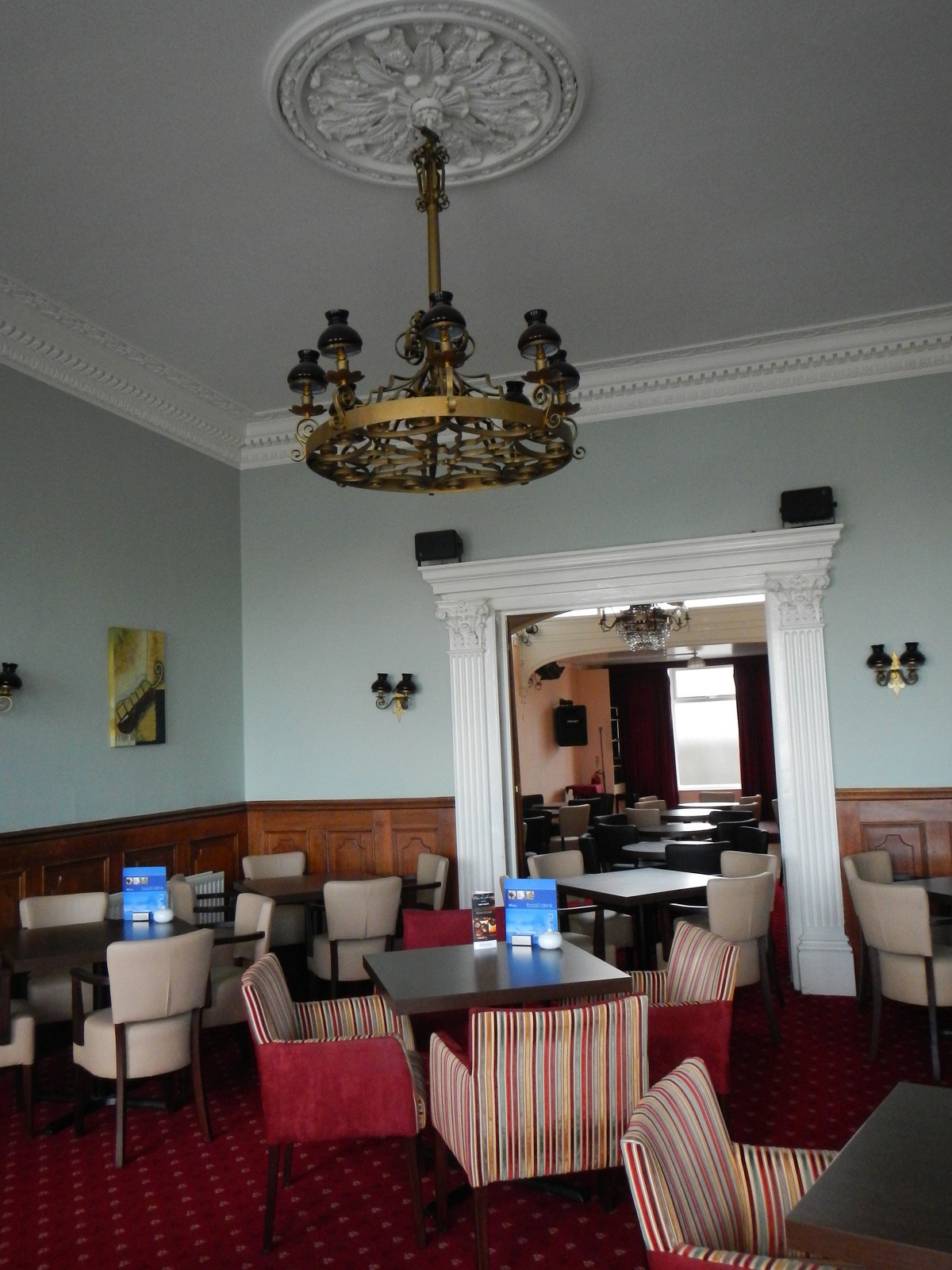 We had the entire cafe to ourselves.