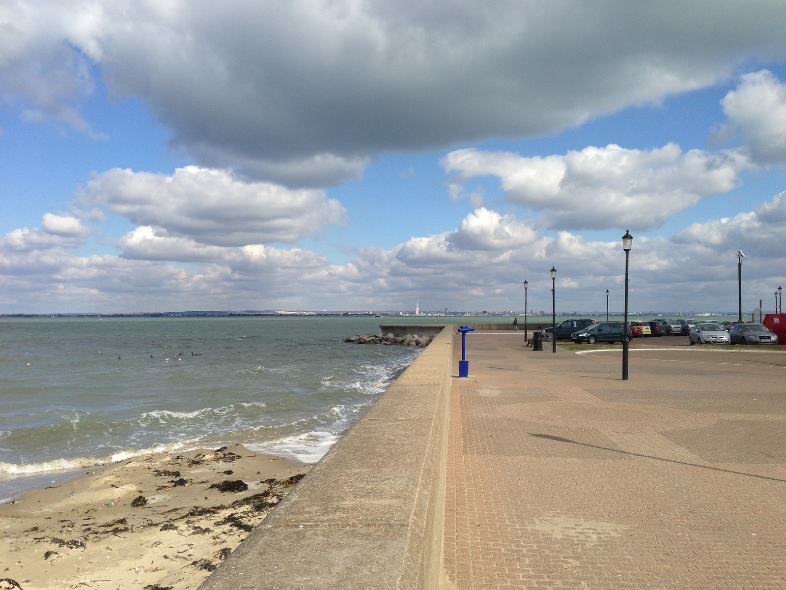  ​This was a safer spot to watch the Hovercrafts. 