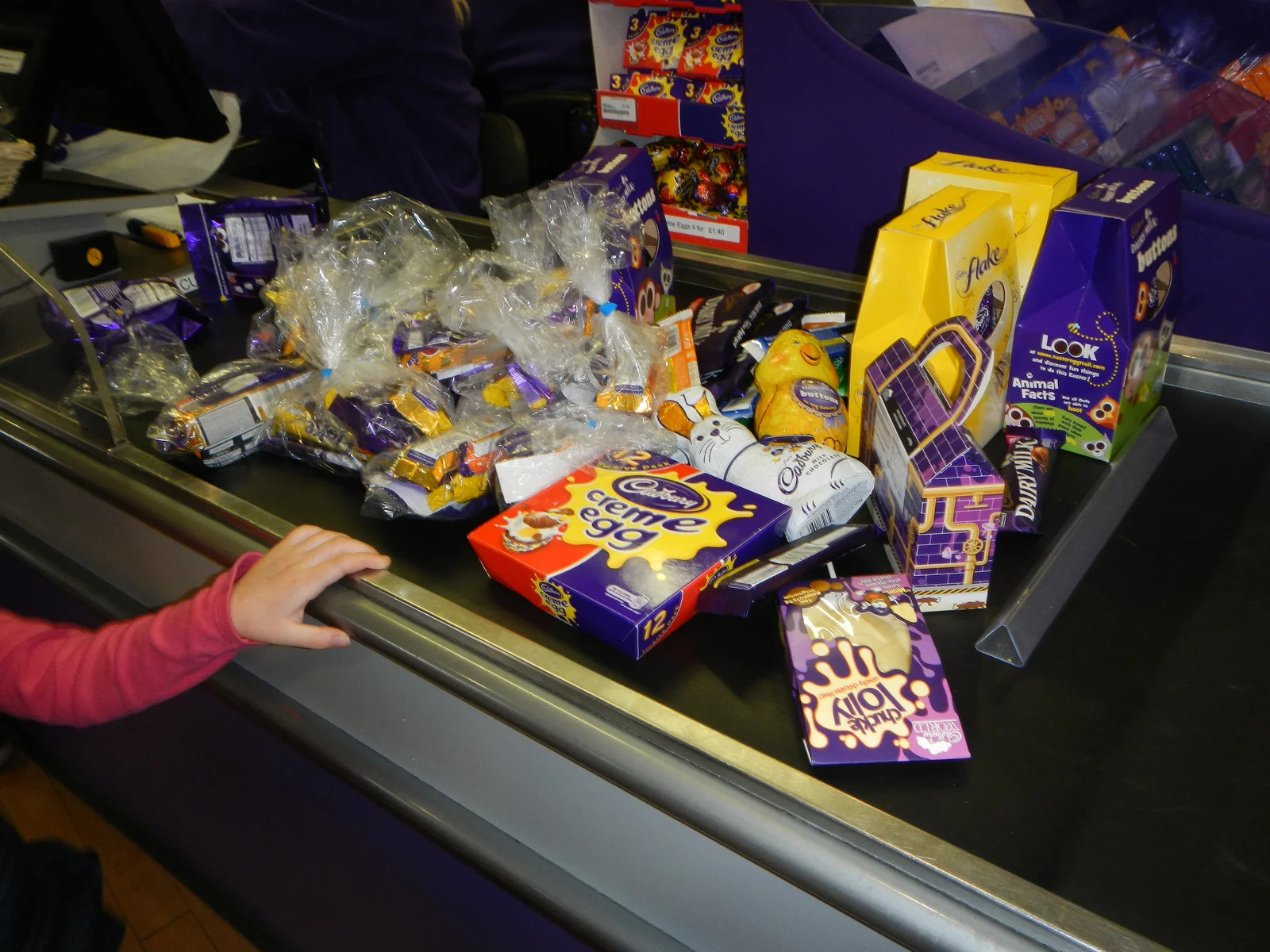 Look at all of that chocolate and most of it has already been eaten!