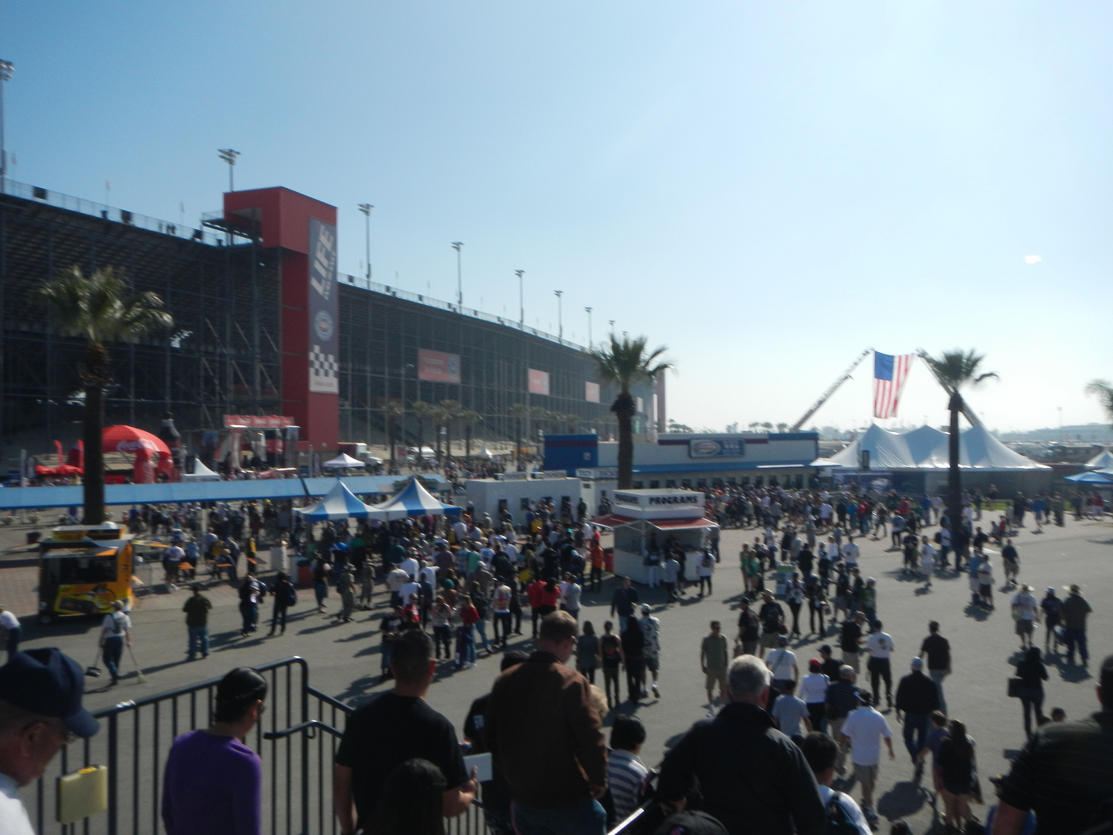 The entrance.
