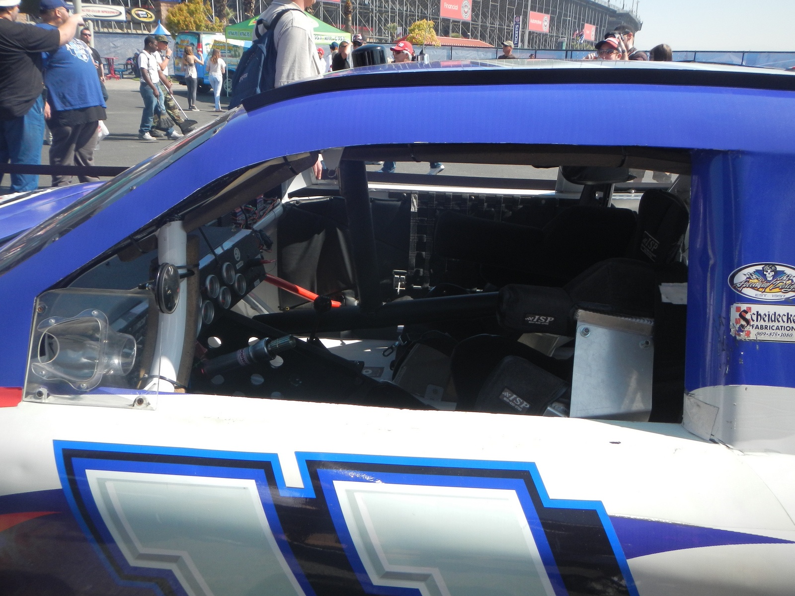 Race car interior