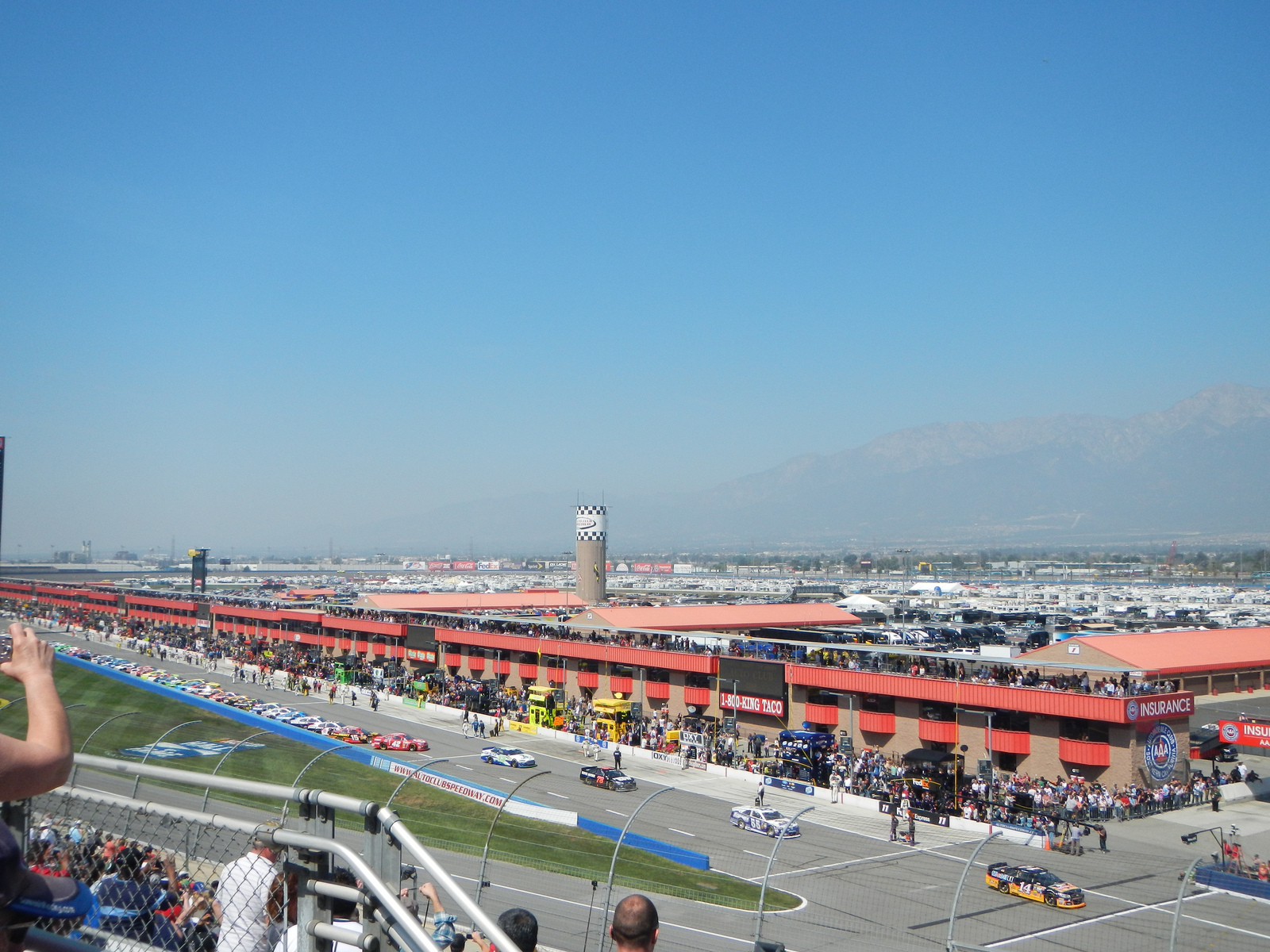 The cars are starting to line up.