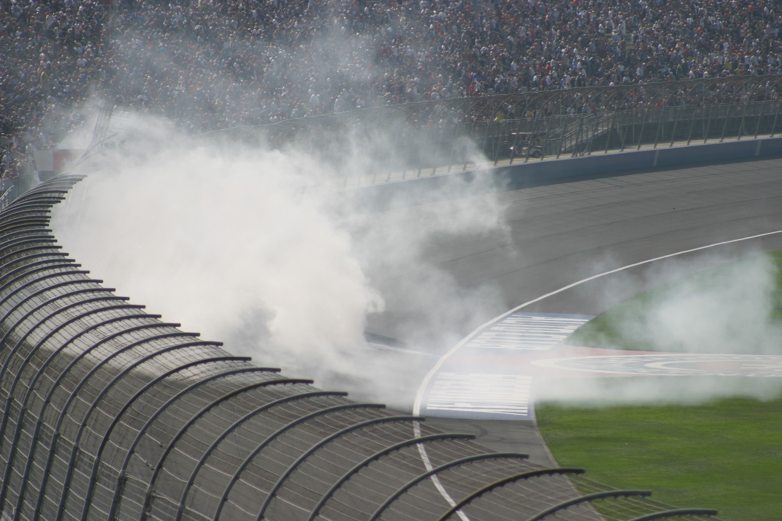  ​Busch's victory burn-out 