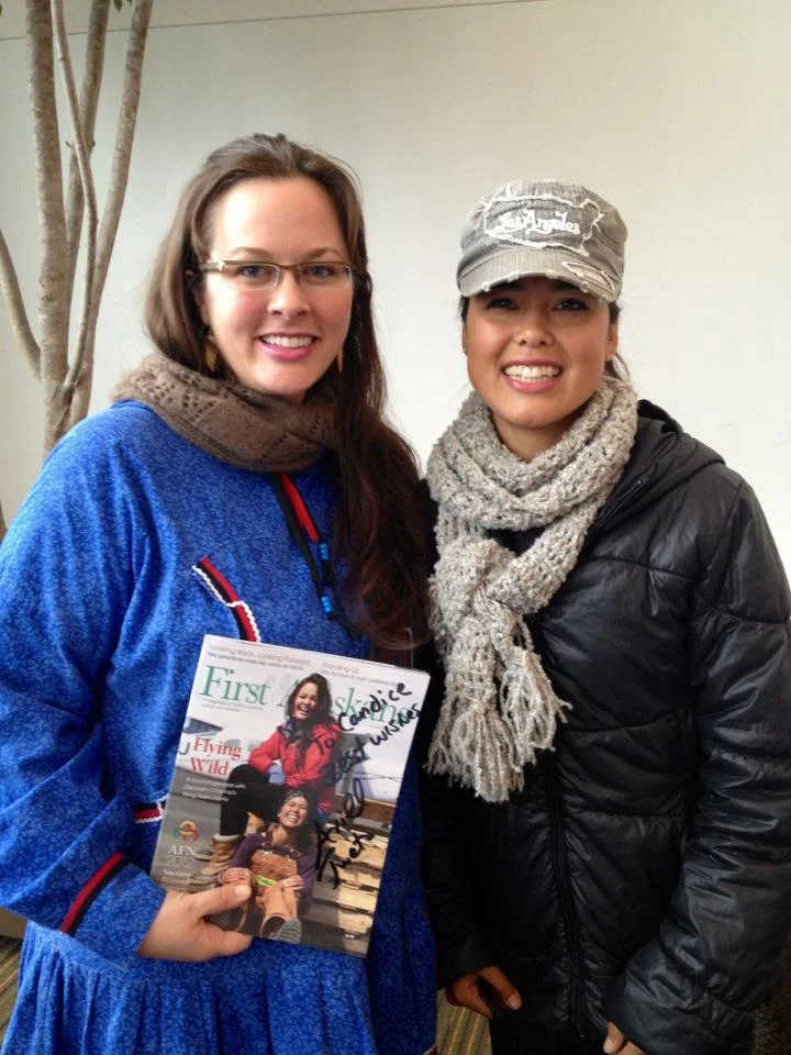 With Ariel Tweto, star of the Discovery Channel's "Flying Wild Alaska." She's just as beautiful and gracious in person as she is on the show!