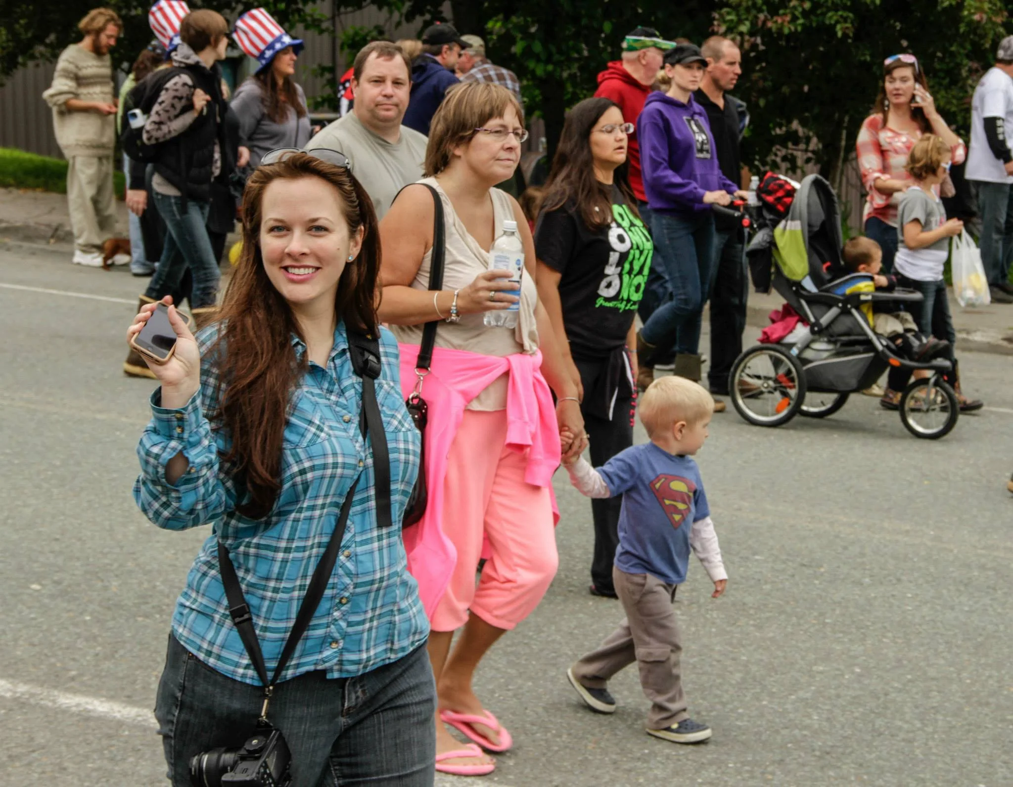 Photo of me strolling after the parade, courtesy of my good friend, Kerry Howard. 