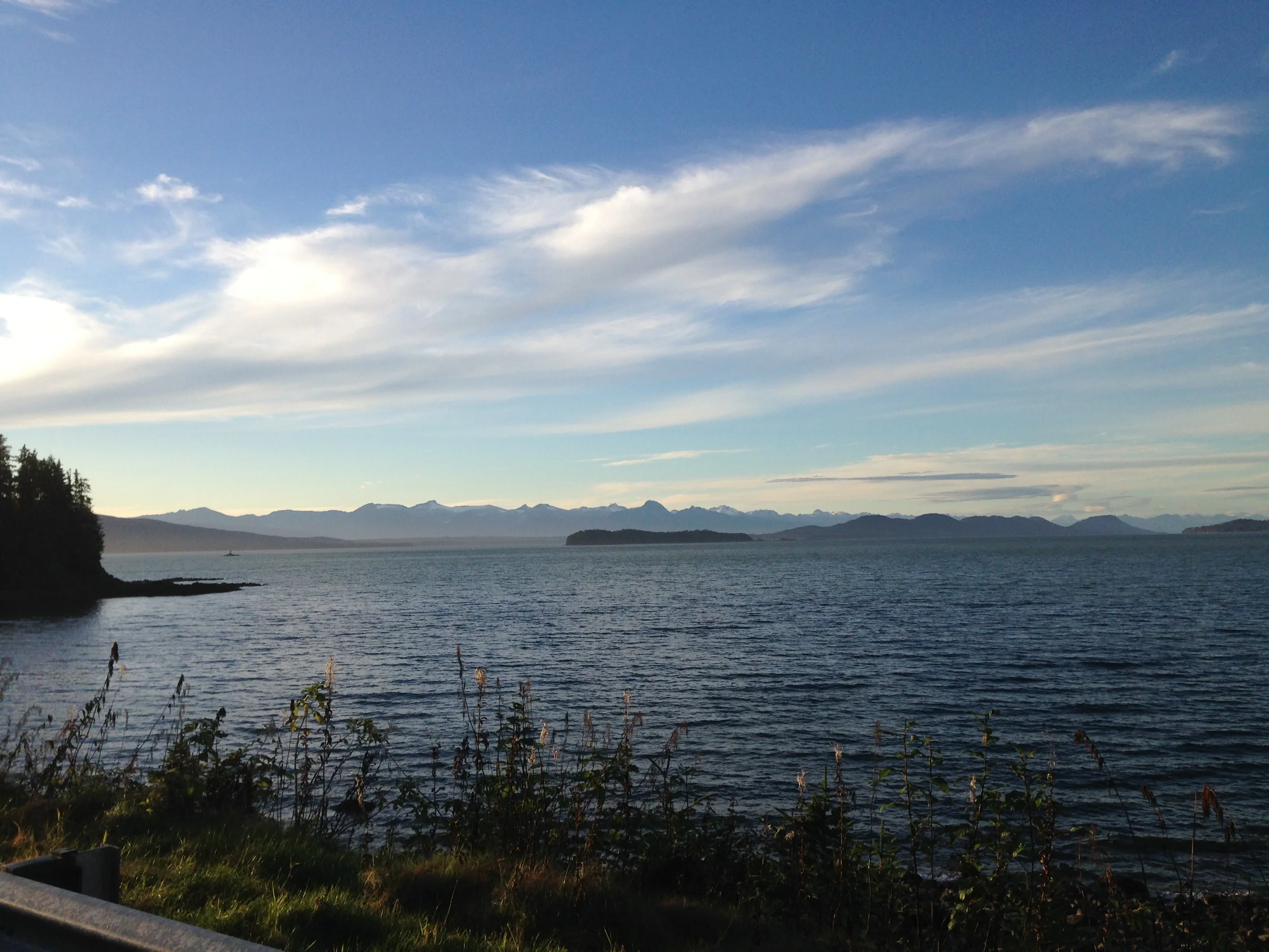 The view north from False Outer Point on Douglas Island.