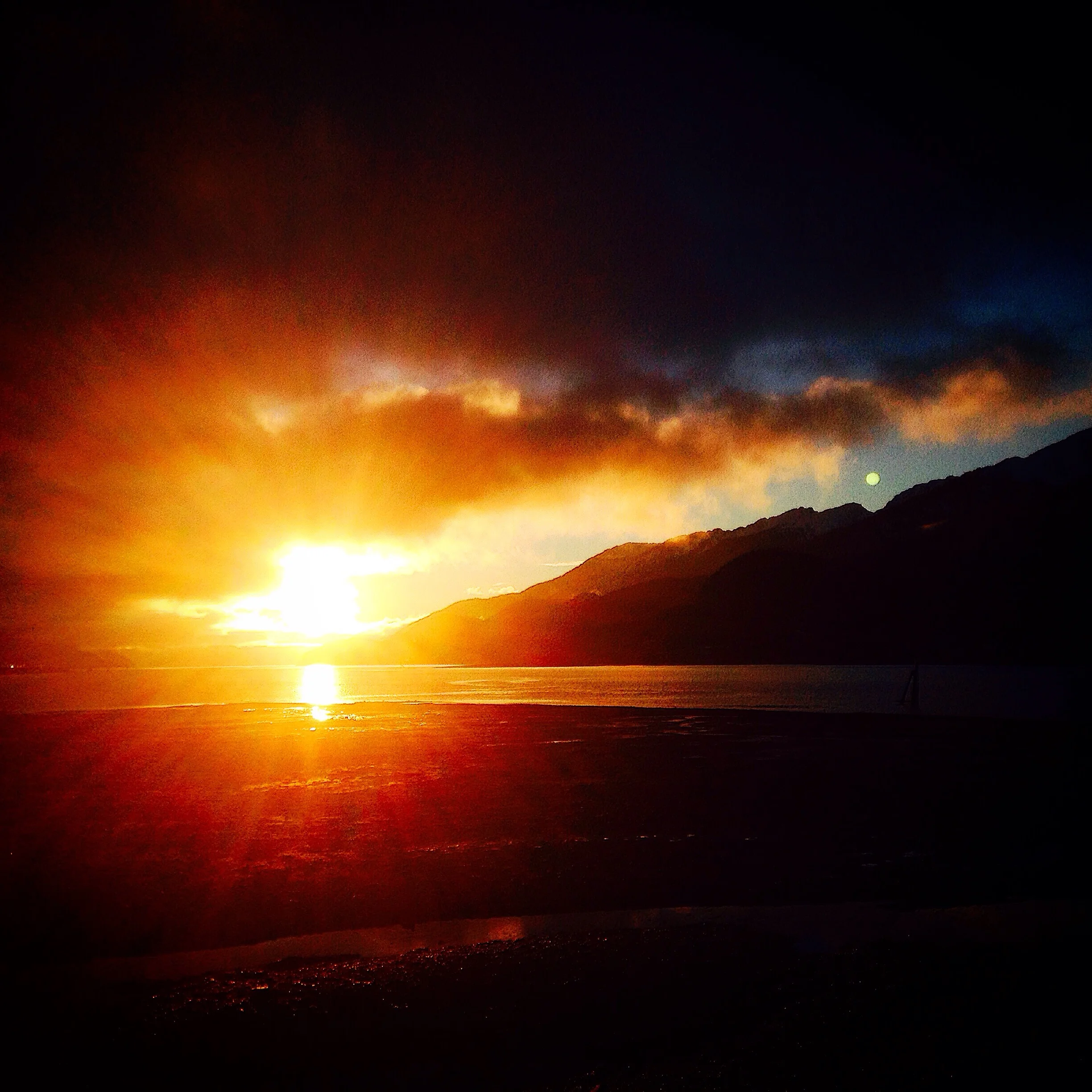 View south down the Gastineau Channel.
