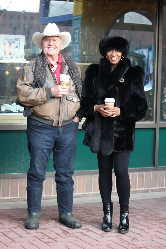 I can't quite handle how fabulous these two are. Thanks for letting me take your picture. This lady is so foxy, and this dude is so legit. Sip on that coffee, y'all, because you two are ROCKIN' IT.