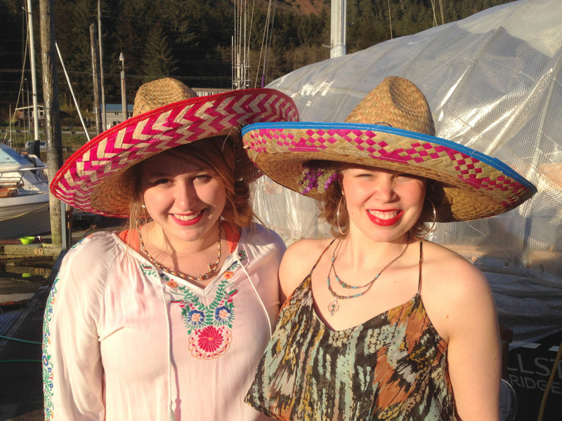 Cheslea and Aileen rocking the sombreros.